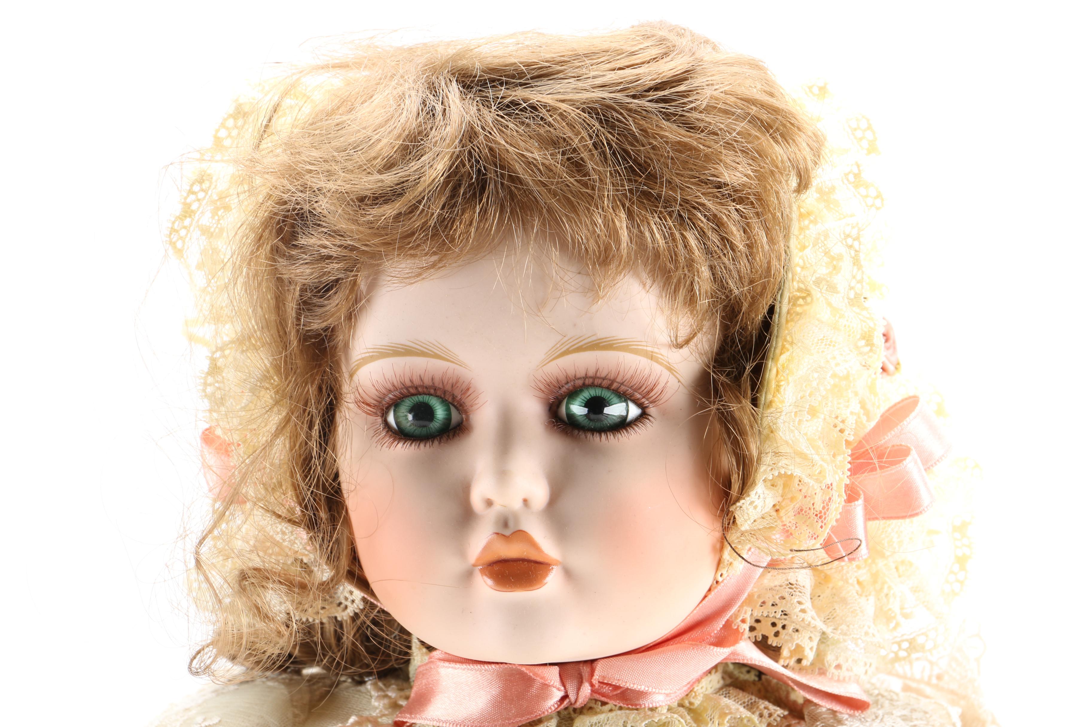 William Tung Little Companion Porcelain "Sage" Doll
