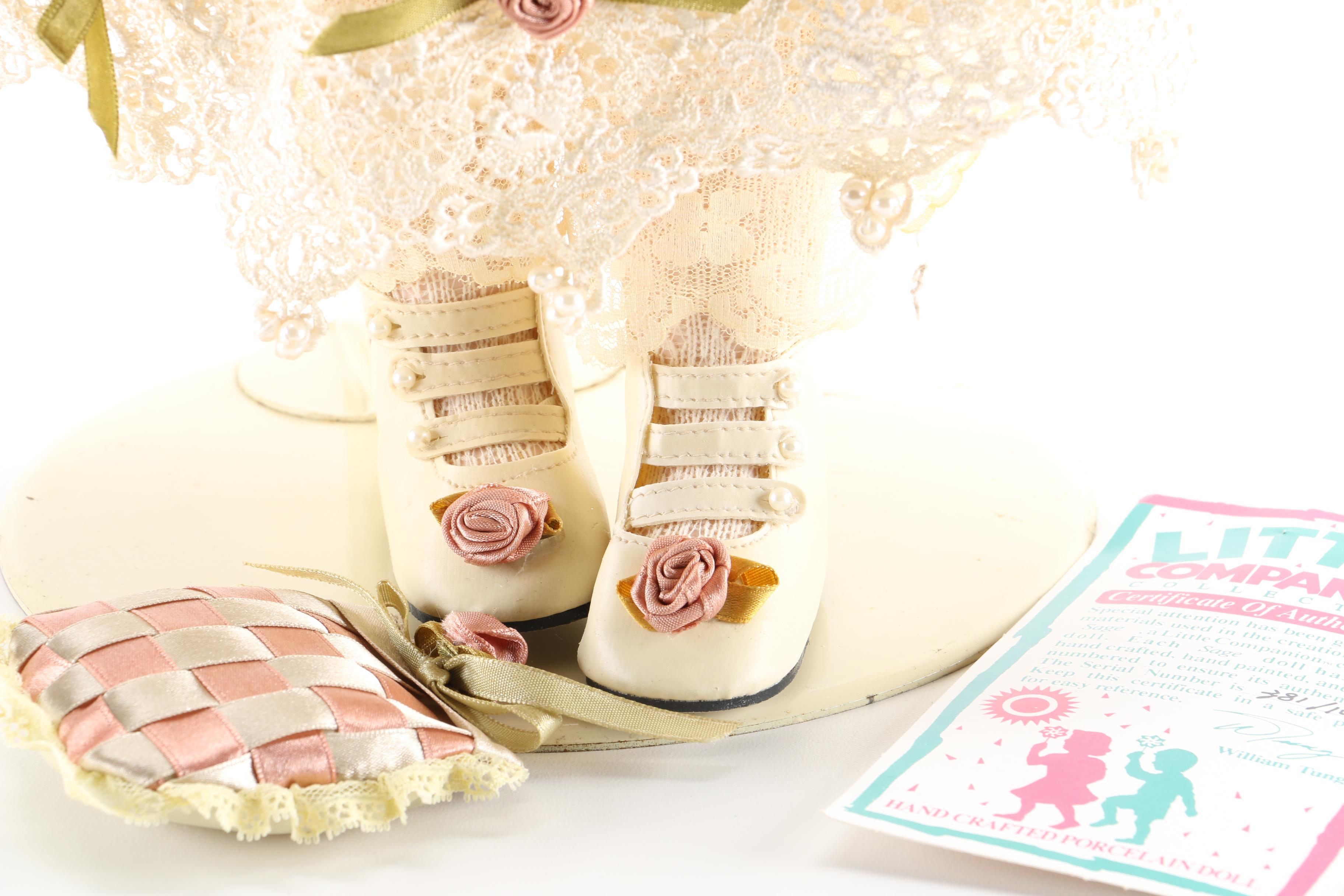 William Tung Little Companion Porcelain "Sage" Doll