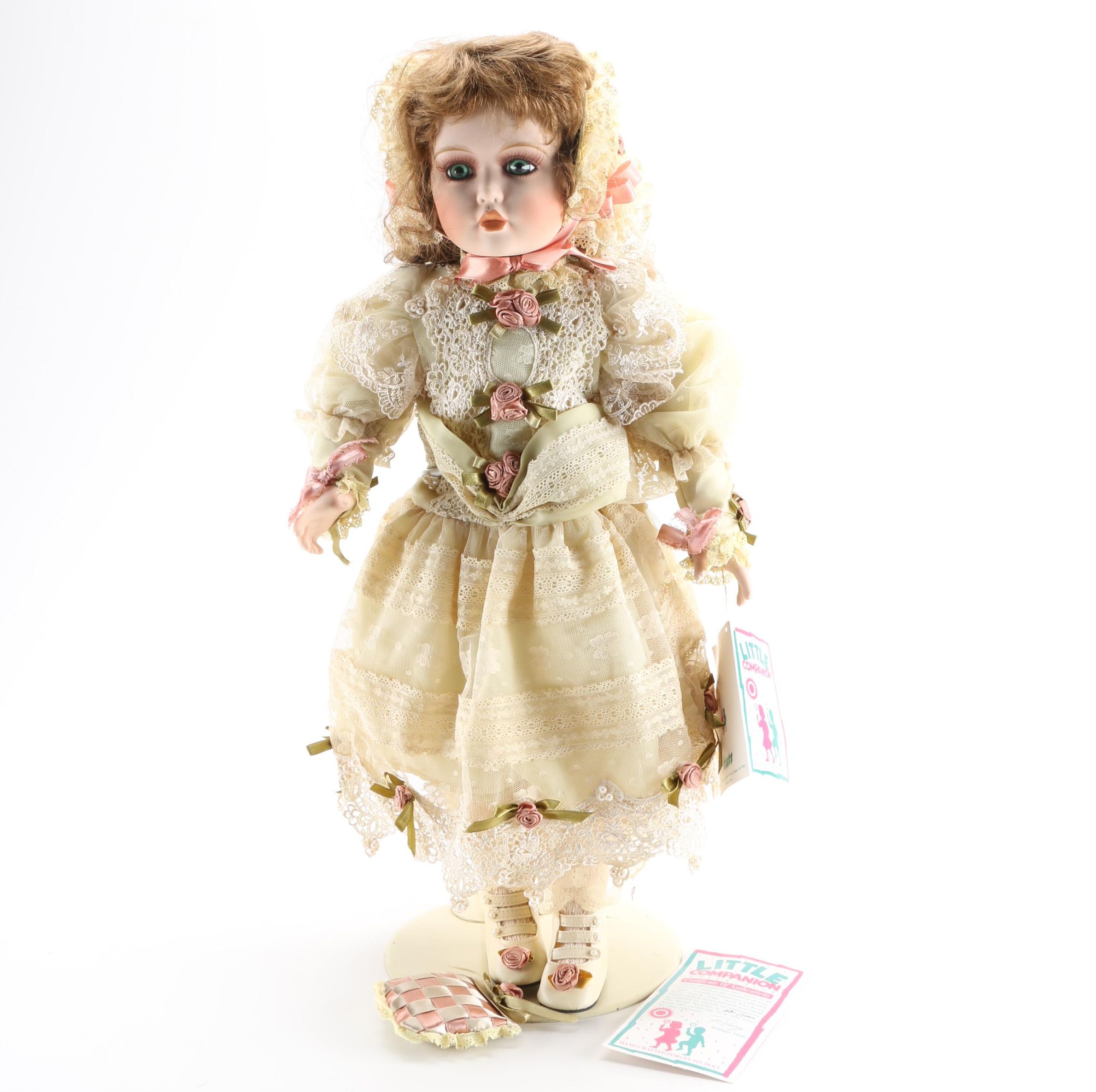 William Tung Little Companion Porcelain "Sage" Doll