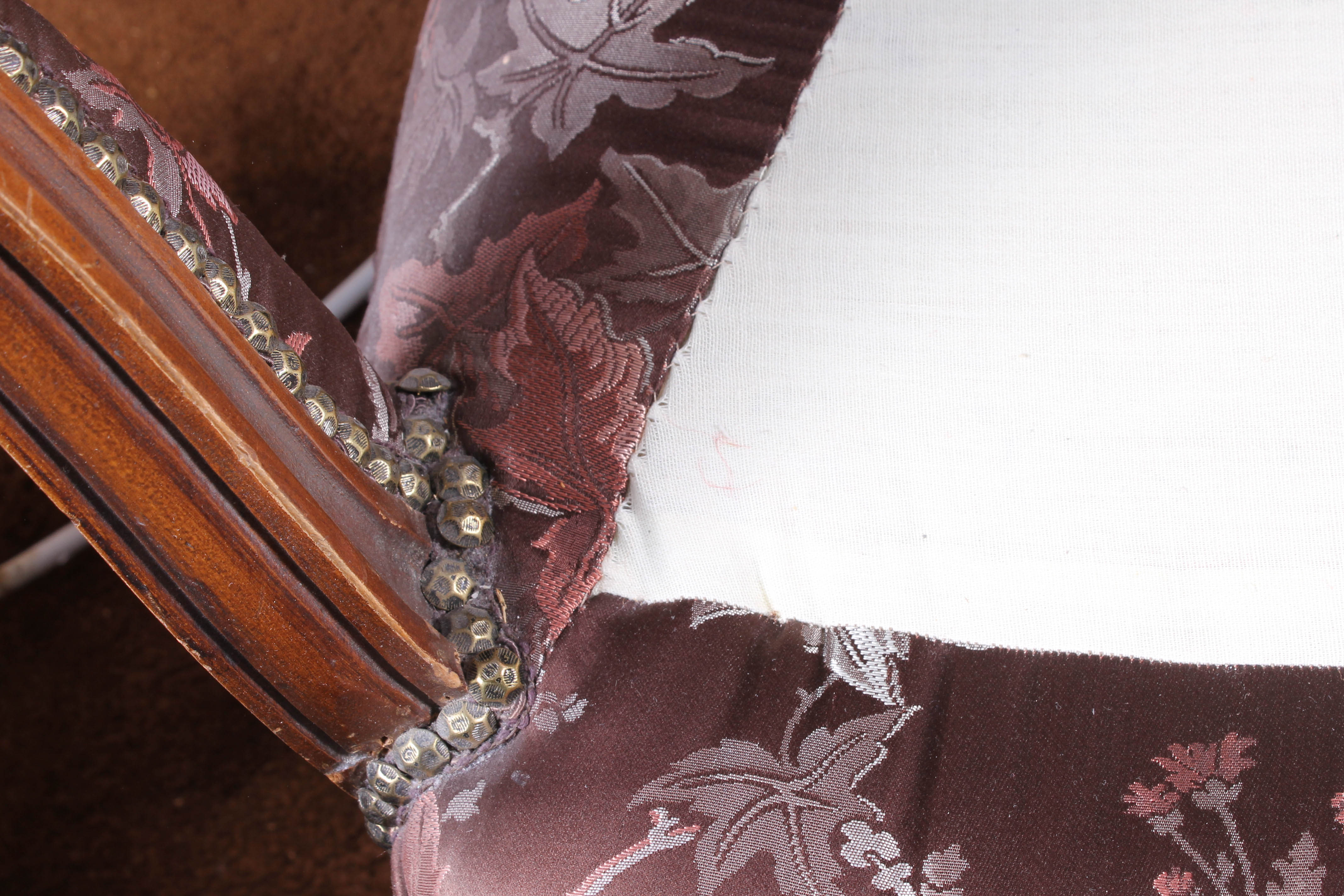 Vintage Settee with Matching Footrest