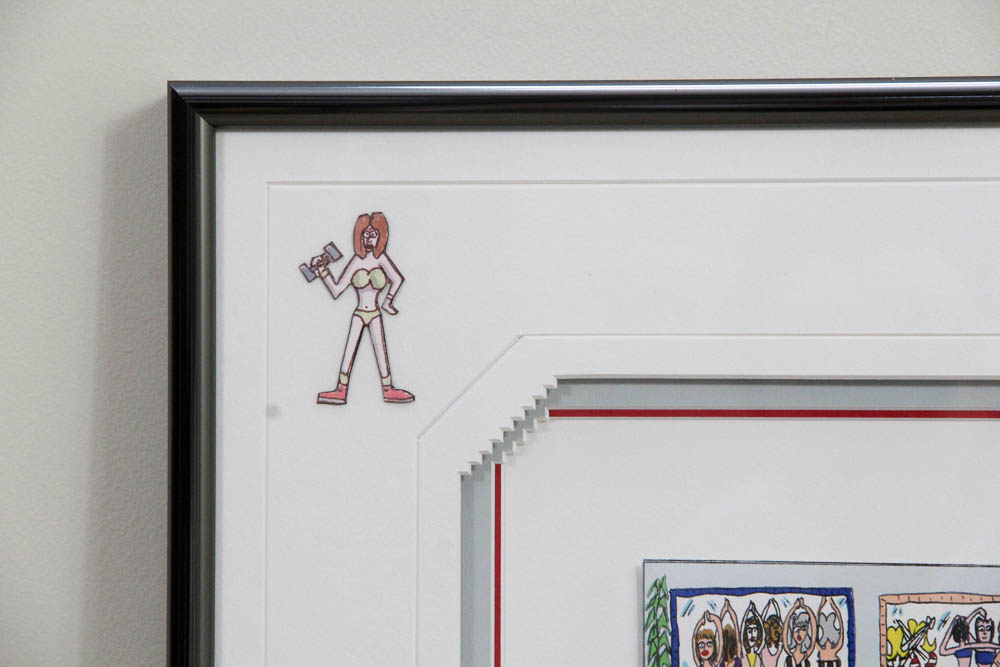 James Rizzi Three-Dimensional Lithograph "Women Who Work Out"