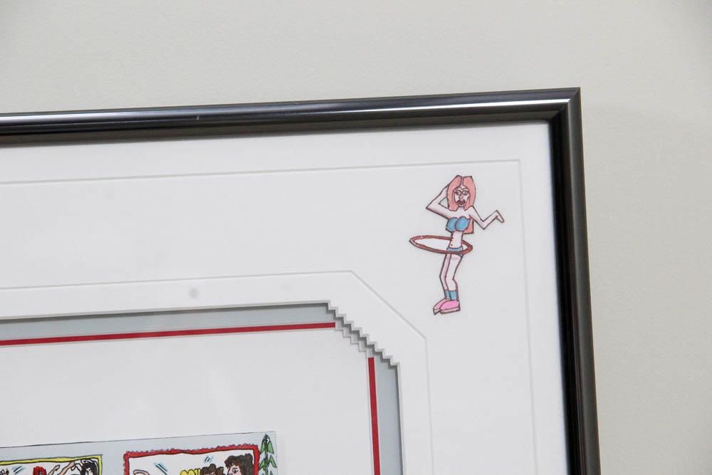 James Rizzi Three-Dimensional Lithograph "Women Who Work Out"