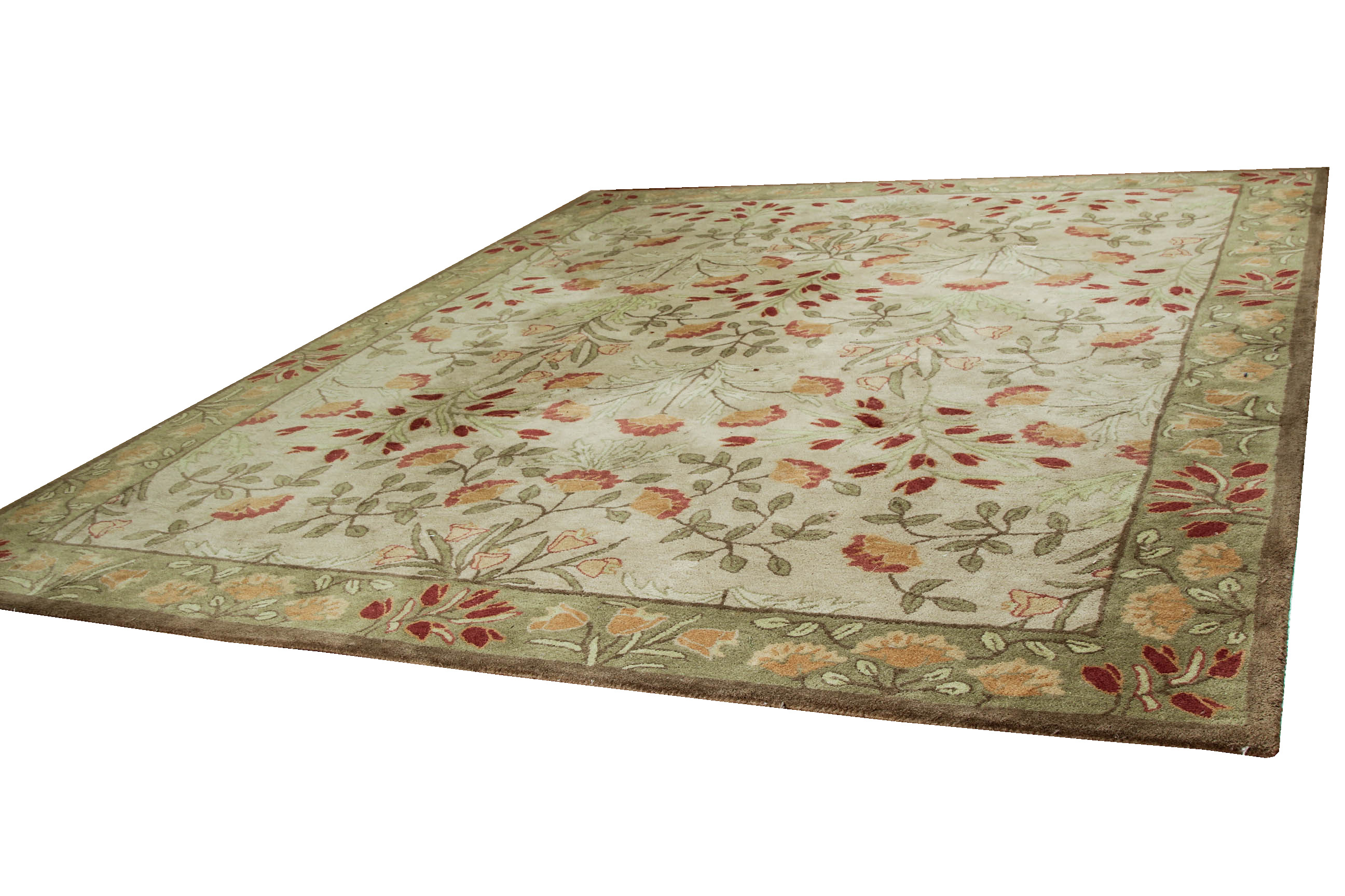 Tufted Pottery Barn "Tapis Adeline" Wool Area Rug