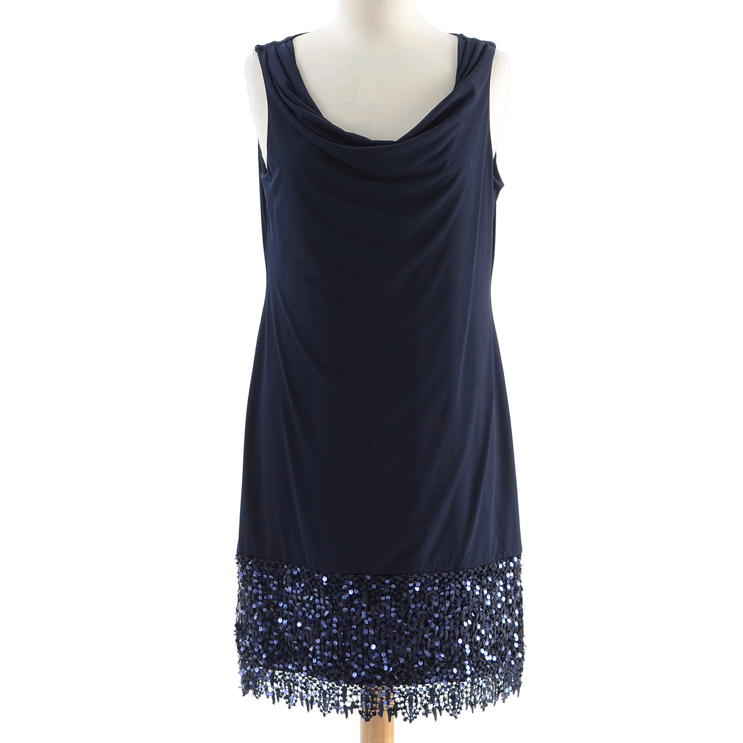 Elie Tahari Dress with Sequin Lace Trimmed Hem