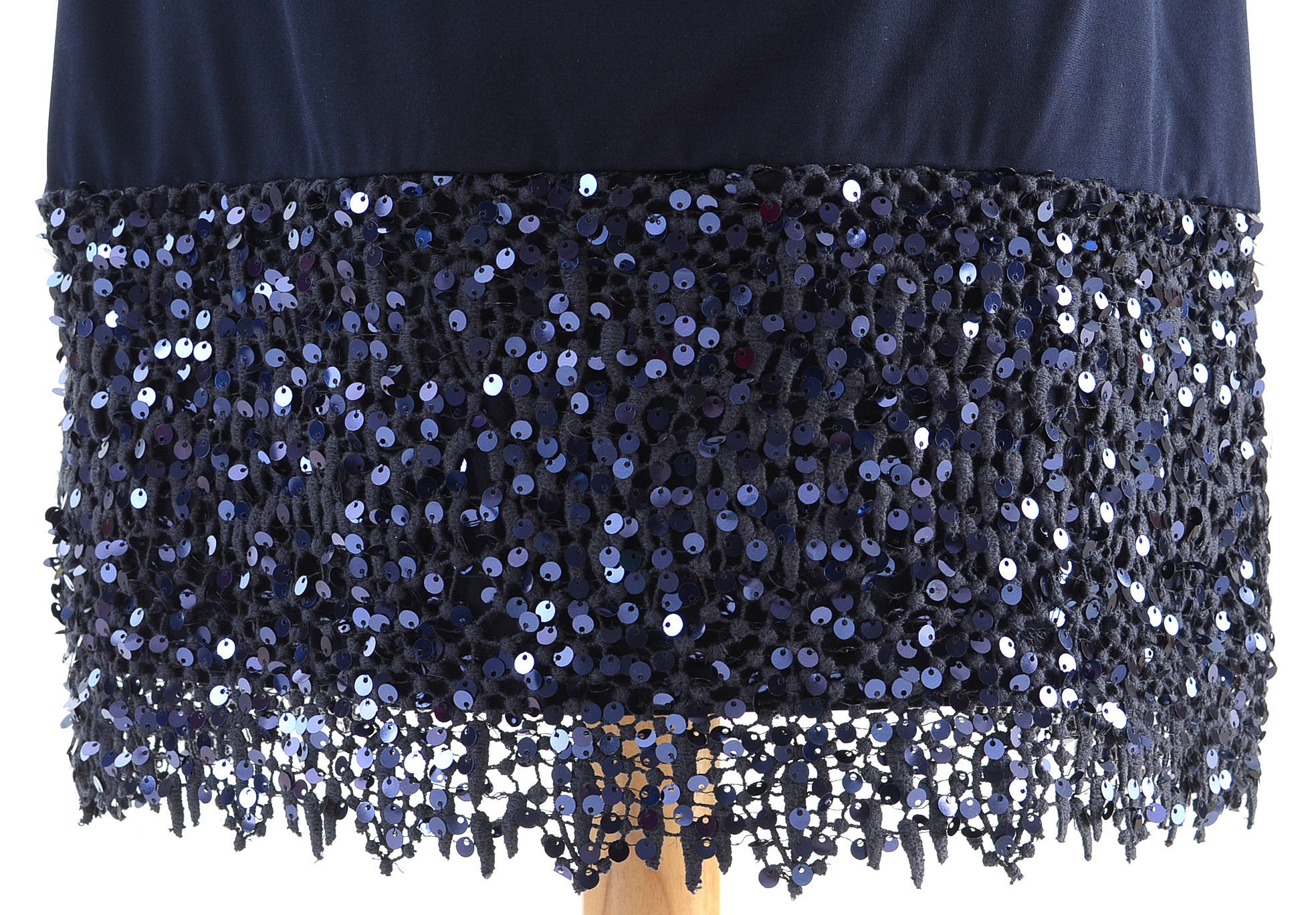 Elie Tahari Dress with Sequin Lace Trimmed Hem