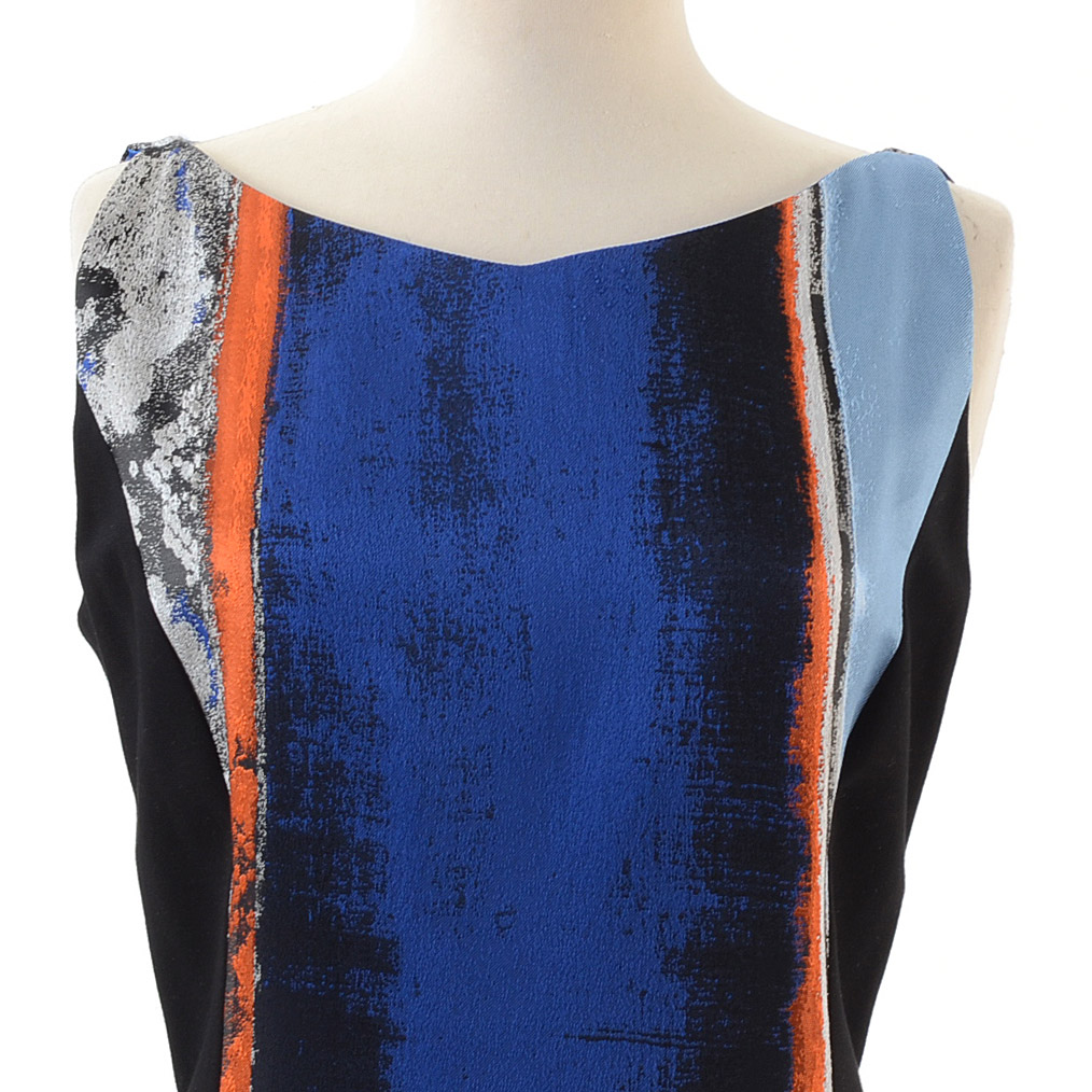 Elie Tahari Jacquard Patterned Dress