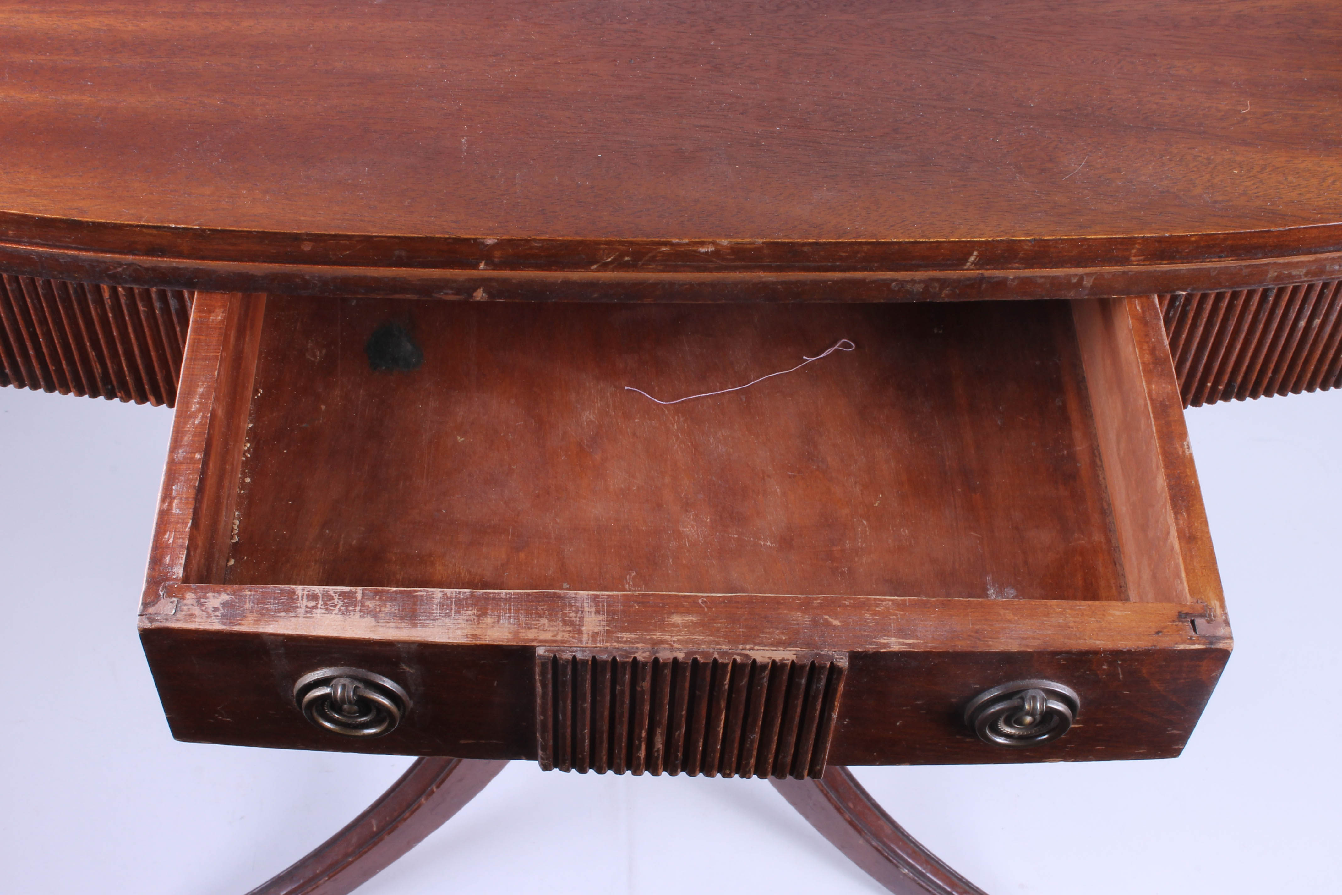 Vintage Wooden Flip-Top Console Table