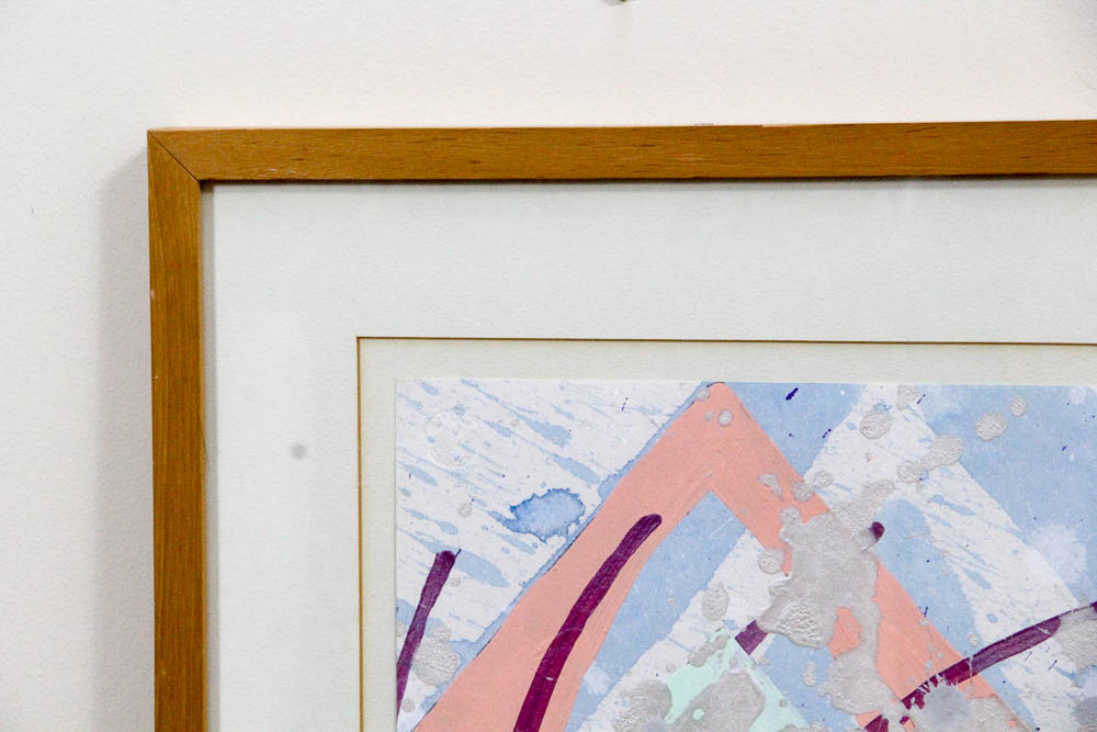 Edward Youkilis Original Acrylic on Paper Abstract