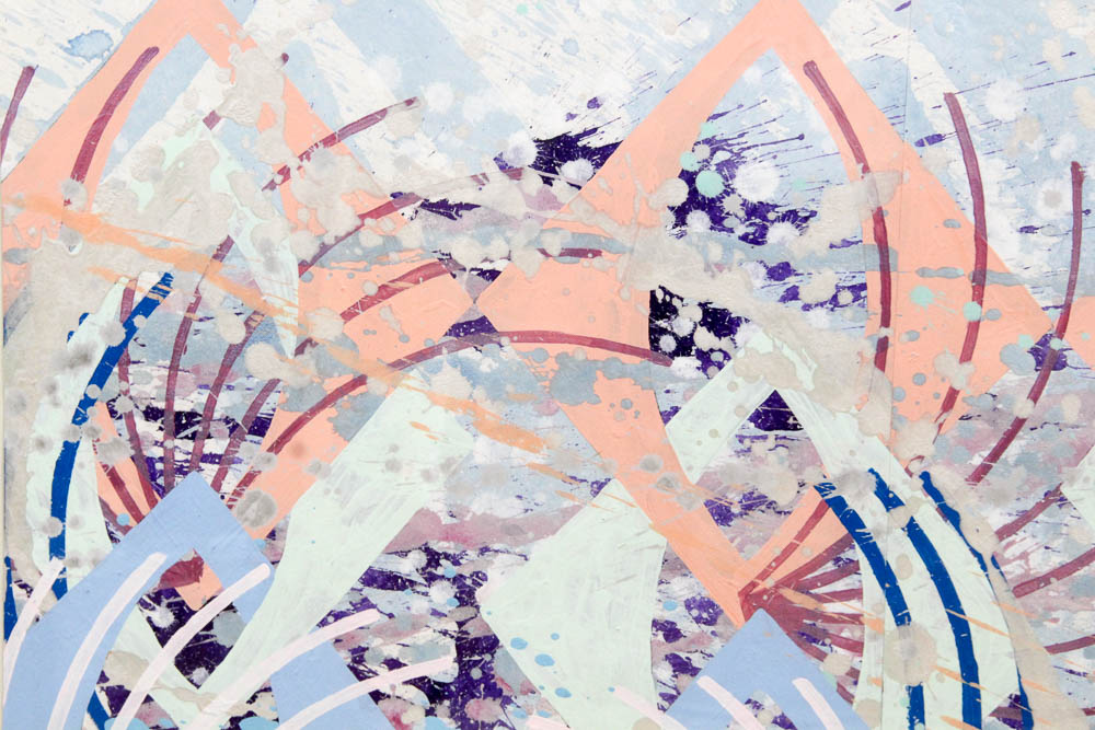 Edward Youkilis Original Acrylic on Paper Abstract