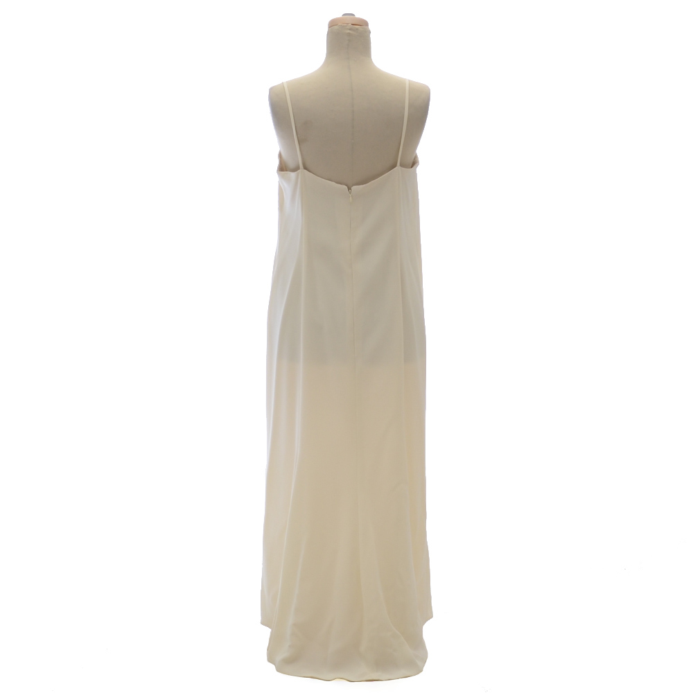 Cream Embellished Evening Gown with Jacket