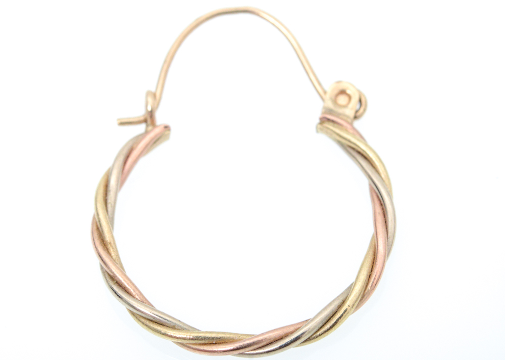 14K Yellow Gold Hoop Earrings