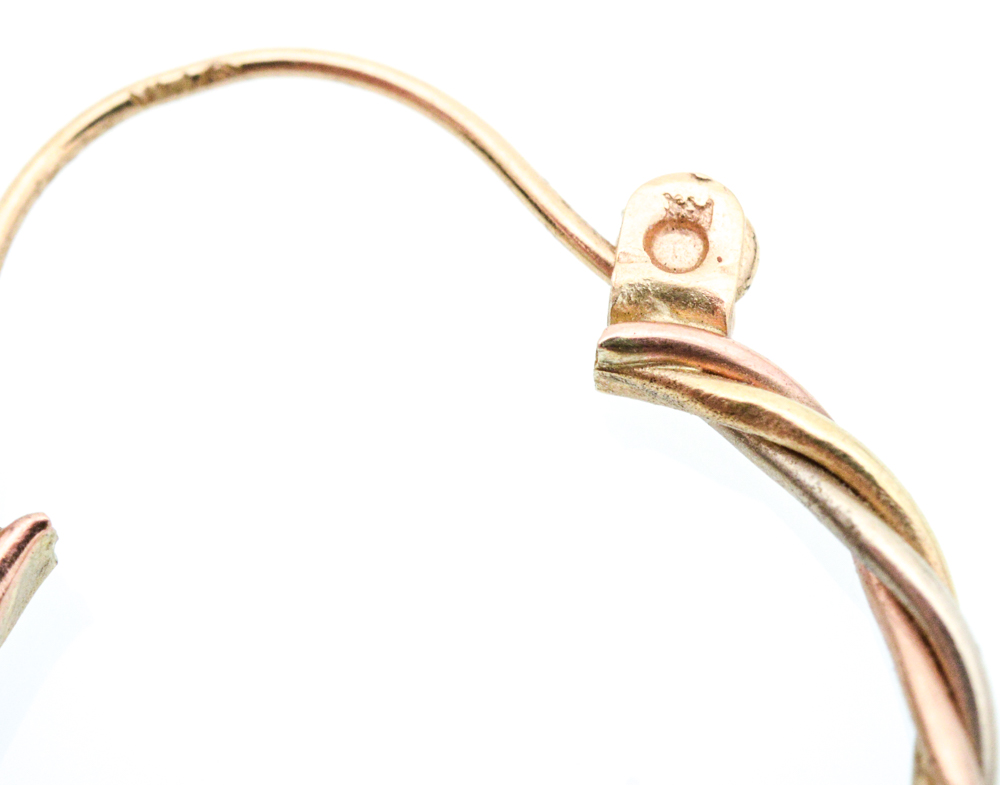 14K Yellow Gold Hoop Earrings