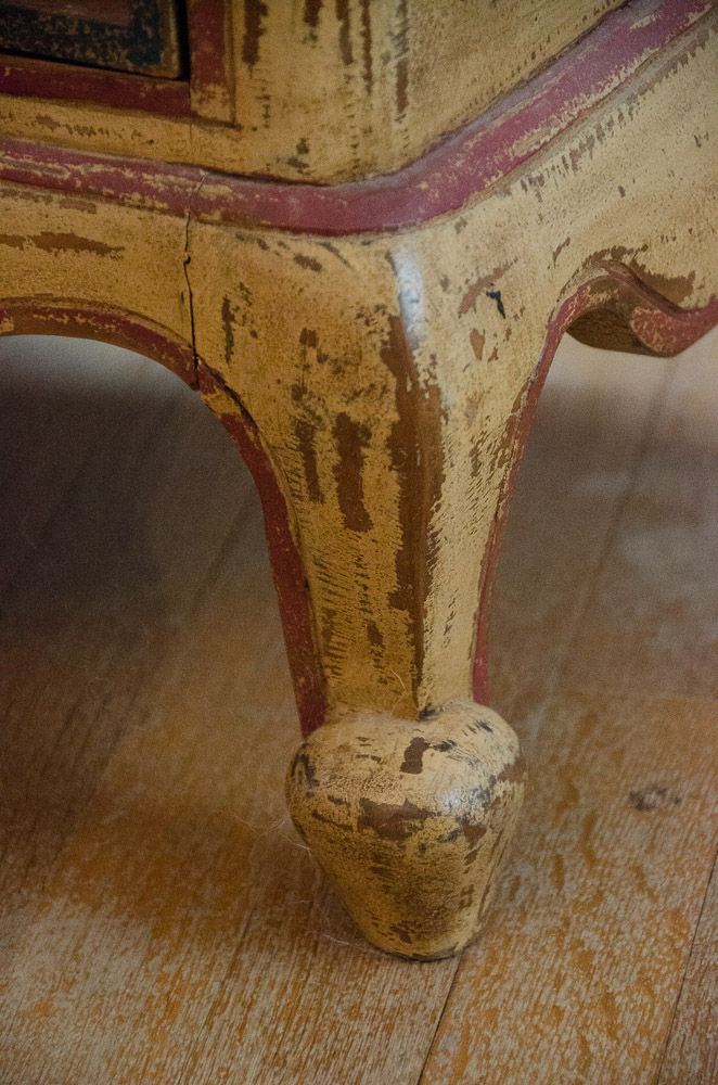 Antique French Polychrome Serpentine Chest of Drawers