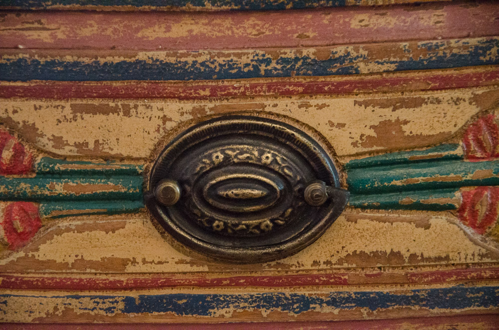 Antique French Polychrome Serpentine Chest of Drawers