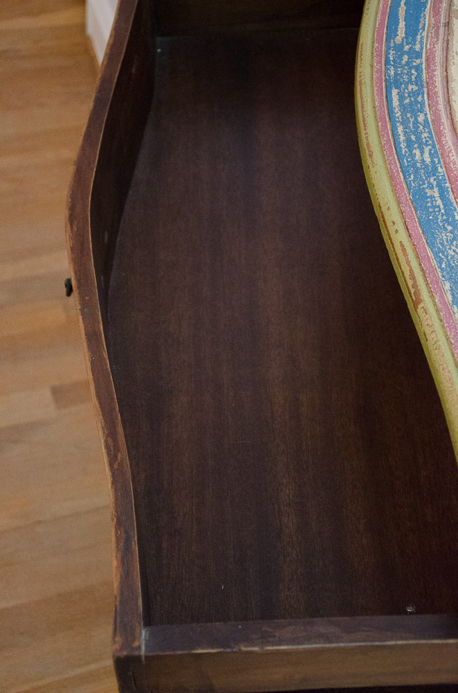 Antique French Polychrome Serpentine Chest of Drawers