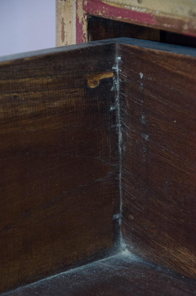 Antique French Polychrome Serpentine Chest of Drawers