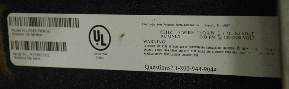 Frigidaire Speed Bake Convection Oven