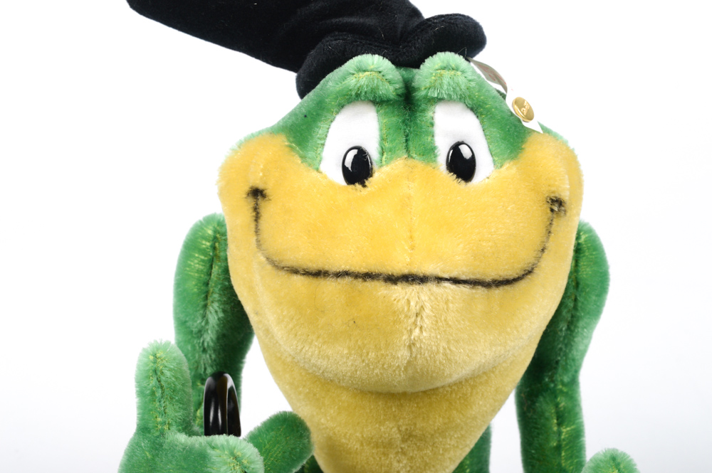 Steiff Limited Edition Michigan J. Frog Stuffed Figure with COA