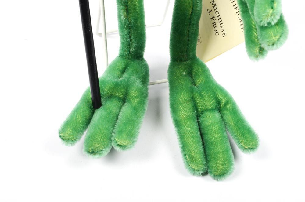 Steiff Limited Edition Michigan J. Frog Stuffed Figure with COA