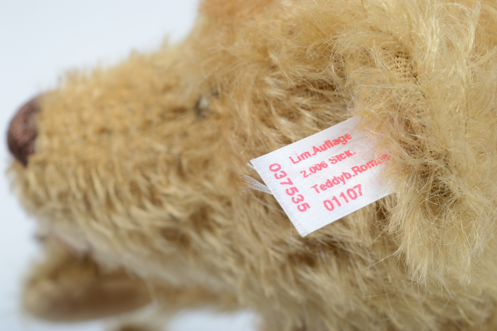 Steiff Limited Edition "Romance" Teddy Bear and Bird