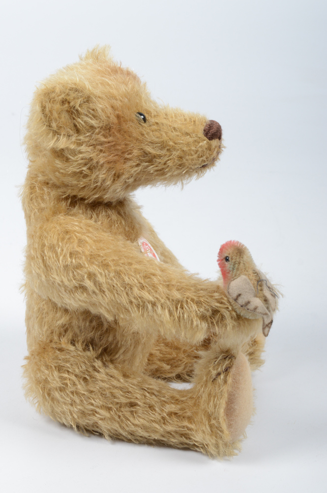 Steiff Limited Edition "Romance" Teddy Bear and Bird
