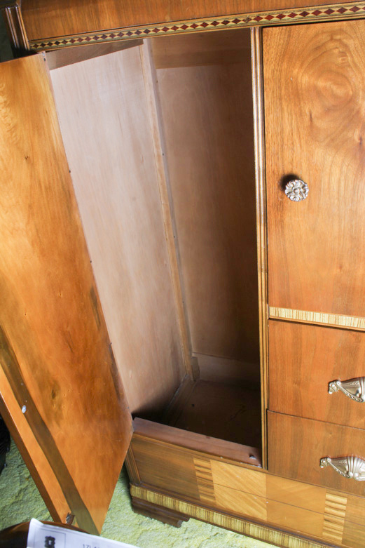 Art Deco Waterfall Armoire