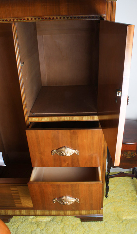 Art Deco Waterfall Armoire