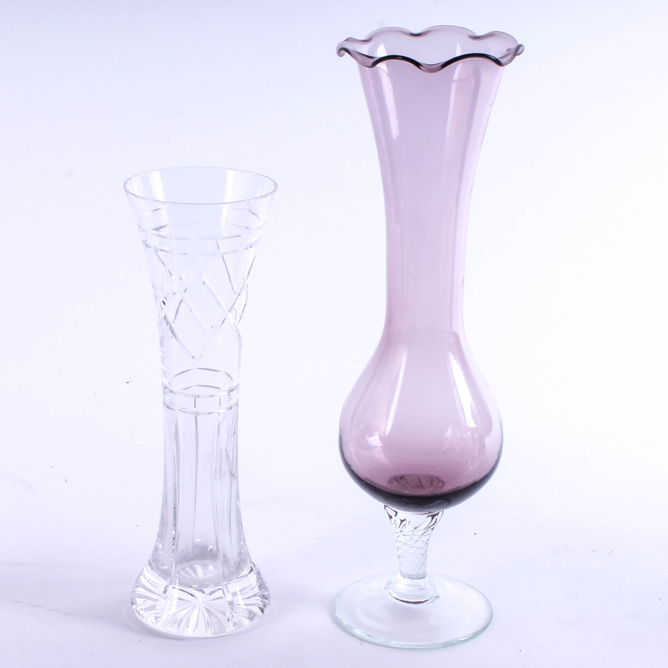 Collection of Glass Vases and Perfume Bottles