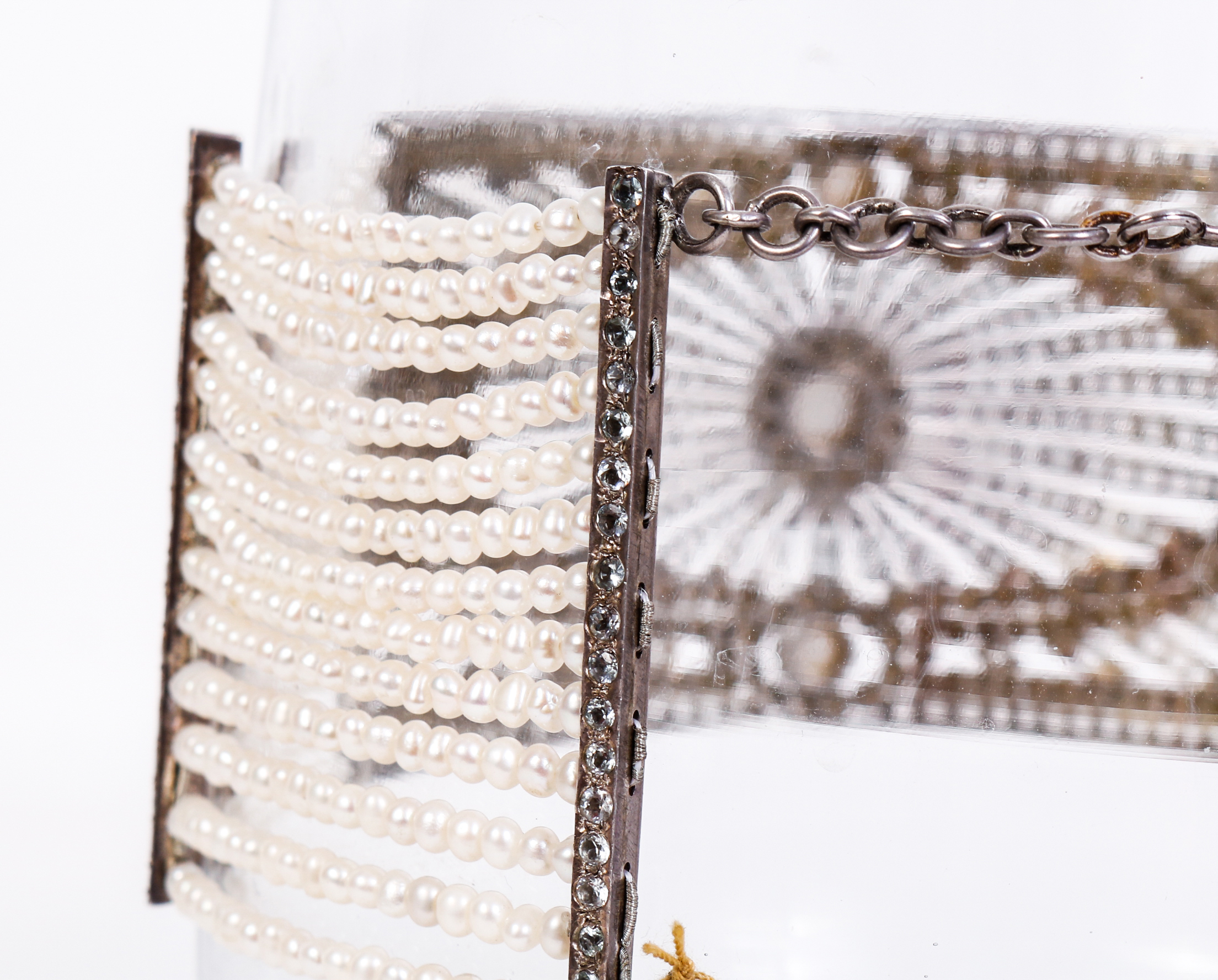 One of a Kind Freshwater Cultured Pear, Aquamarine and Silver Choker