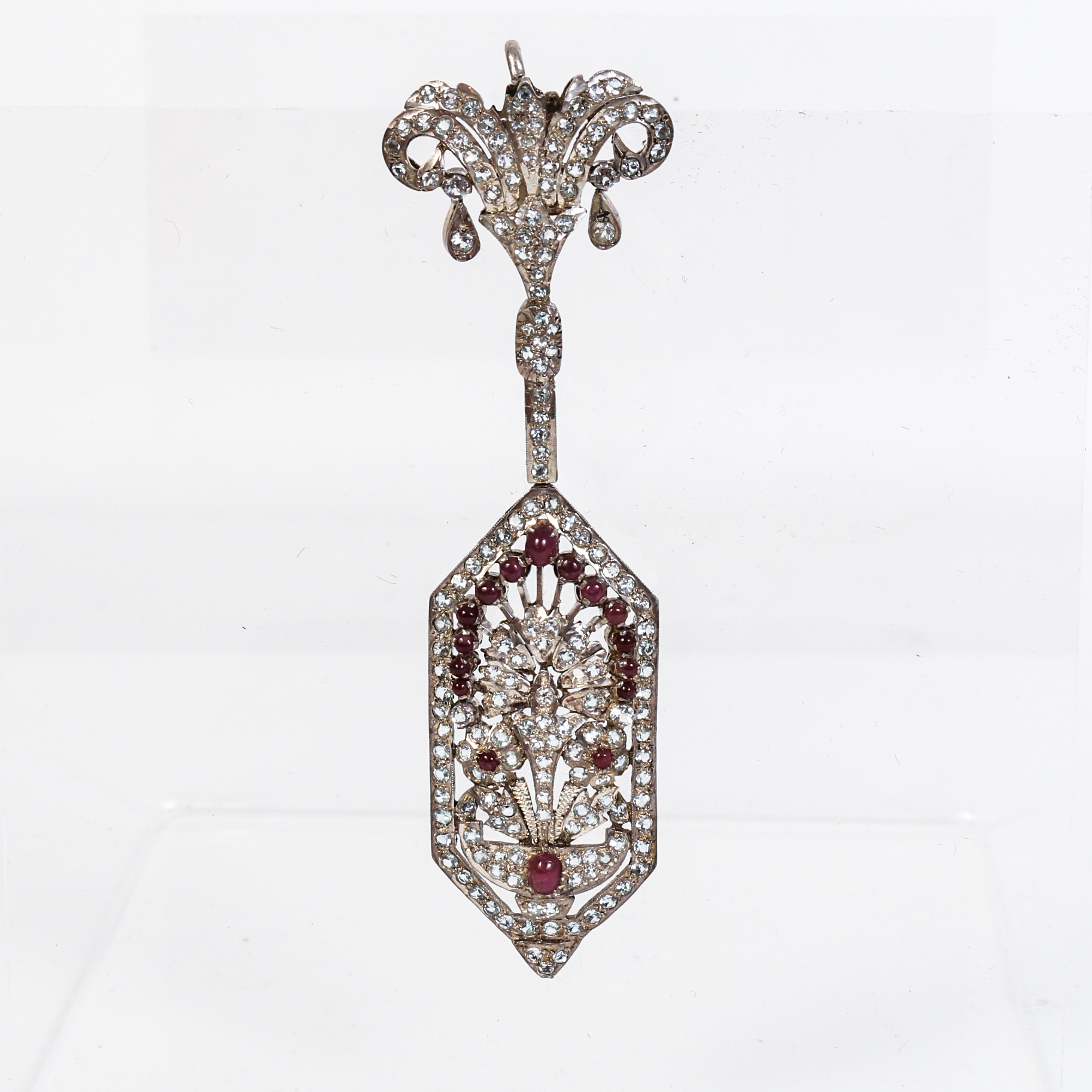 One of a Kind Joseph Holland Ruby,Quartz and Sterling Jewelry Set