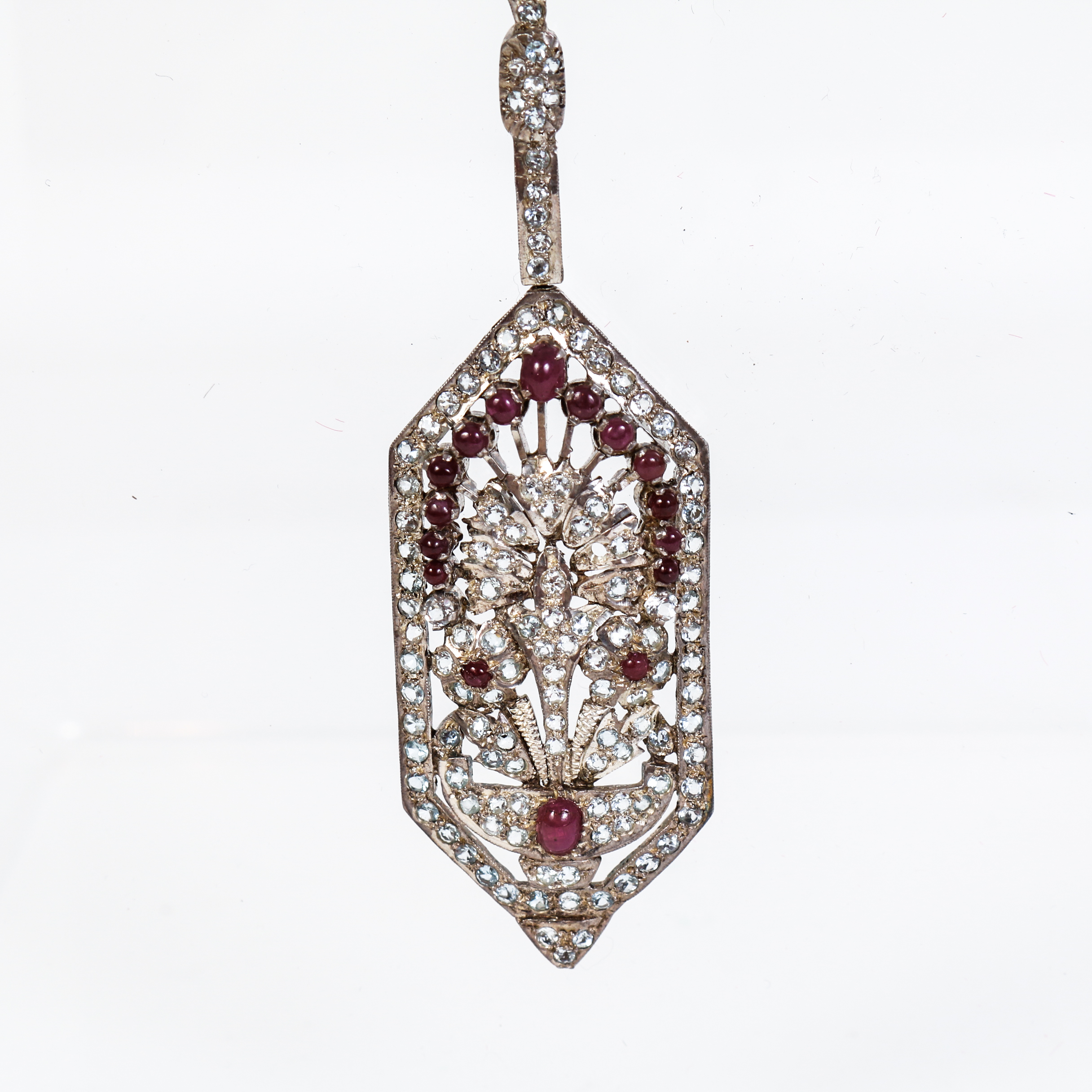 One of a Kind Joseph Holland Ruby,Quartz and Sterling Jewelry Set