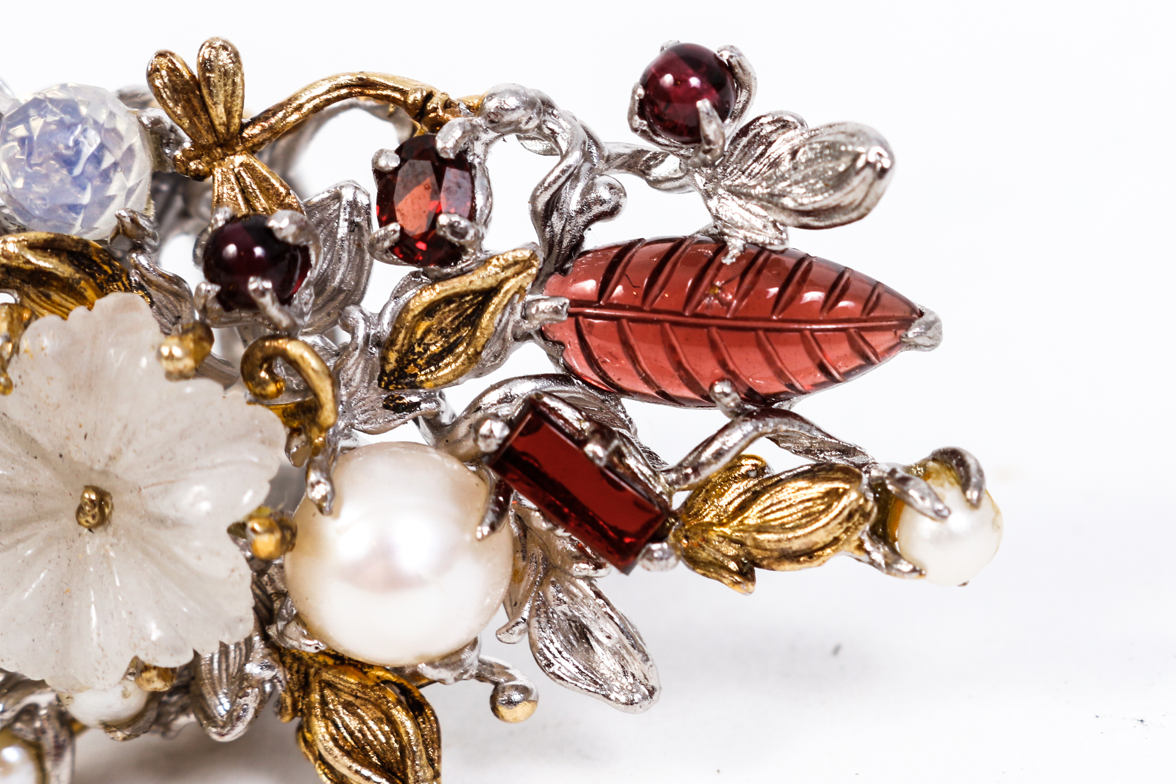 One of a Kind Joseph Holland Multi Stone  Sterling Silver and Vermeil Ring