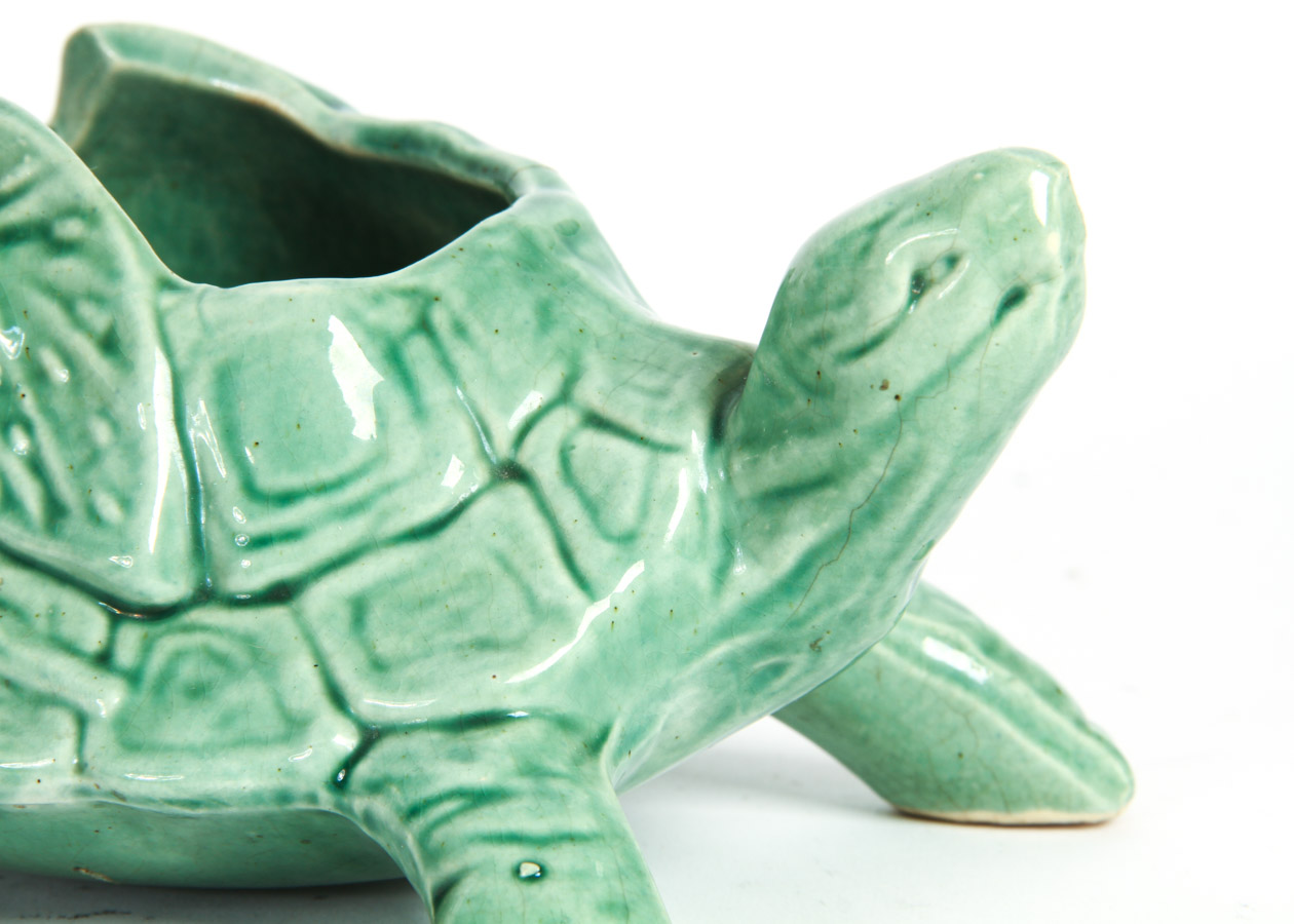 Vintage McCoy Turtle Planter