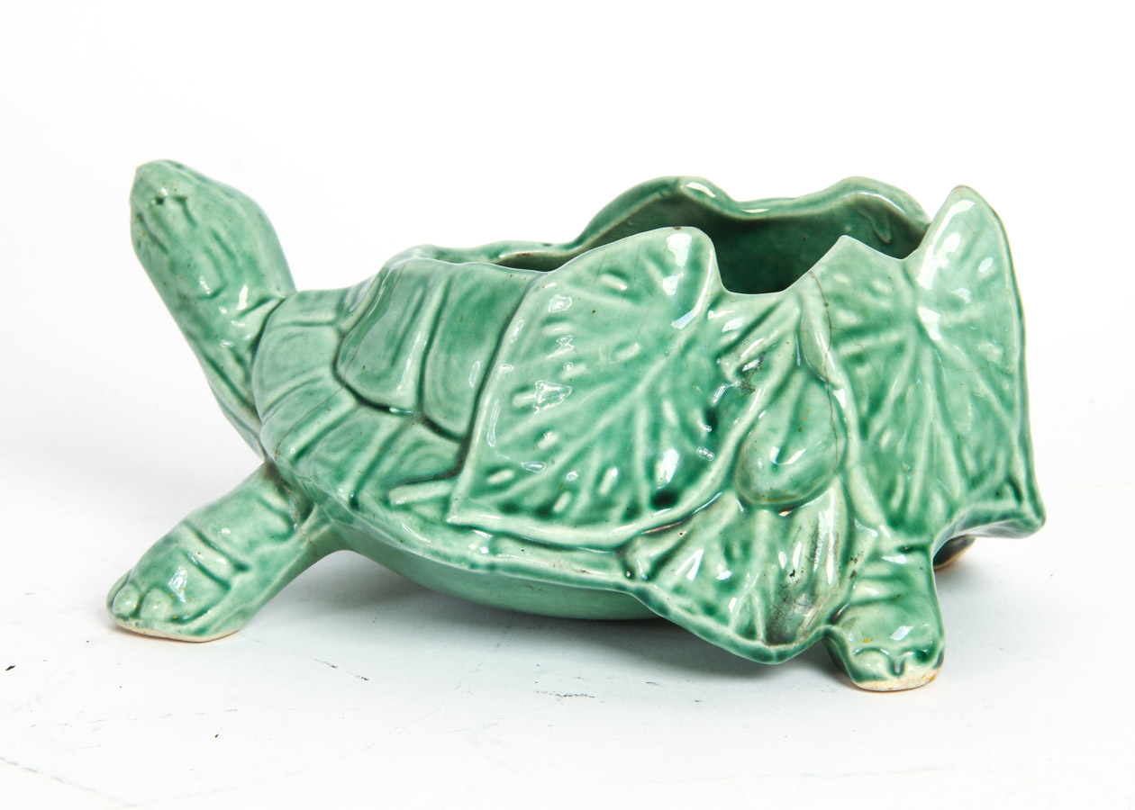 Vintage McCoy Turtle Planter
