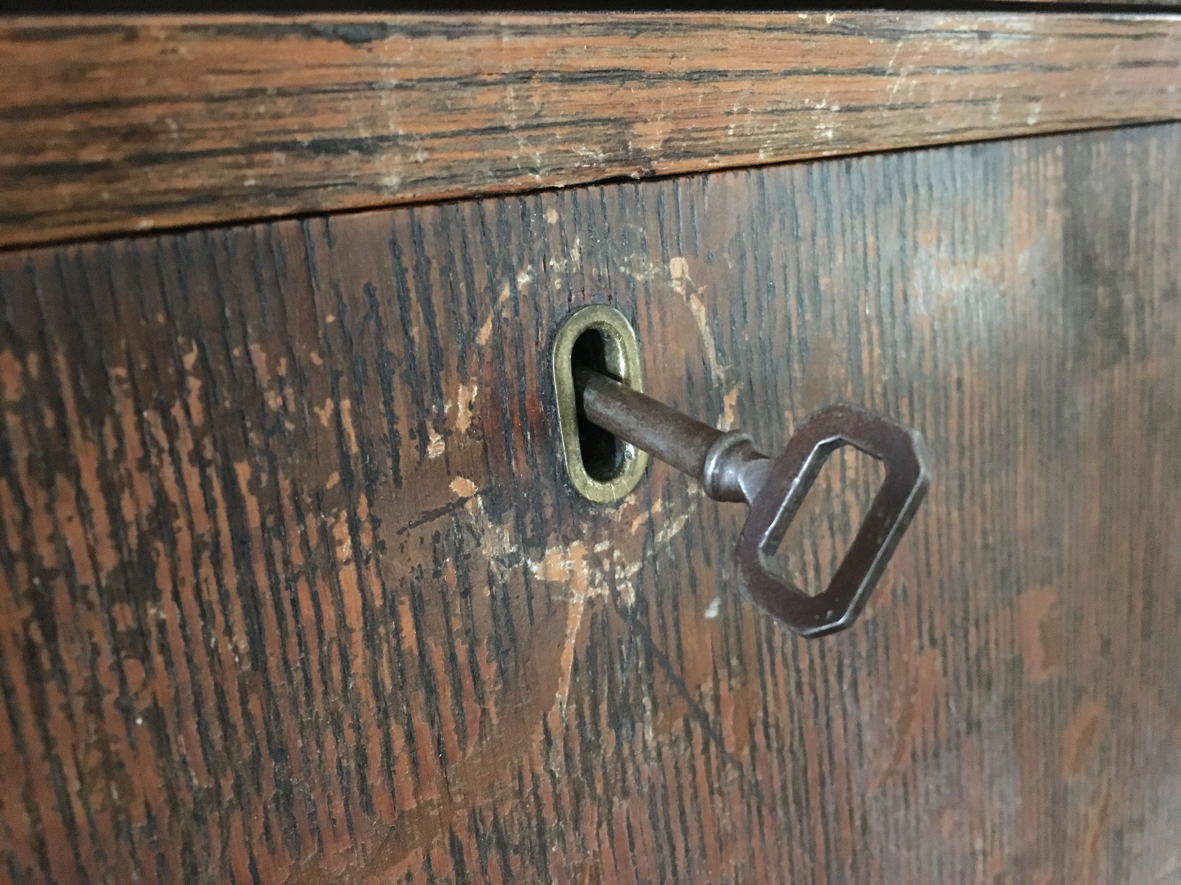 Early 20th C. Larkin Quartersawn Oak Secretary Desk
