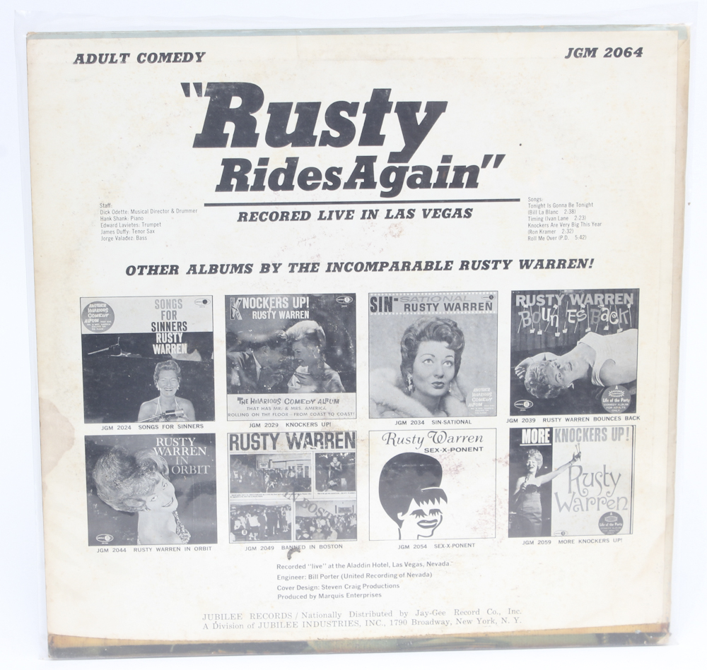 Rusty Warren, Ramsey Lewis and Other Vintage Records