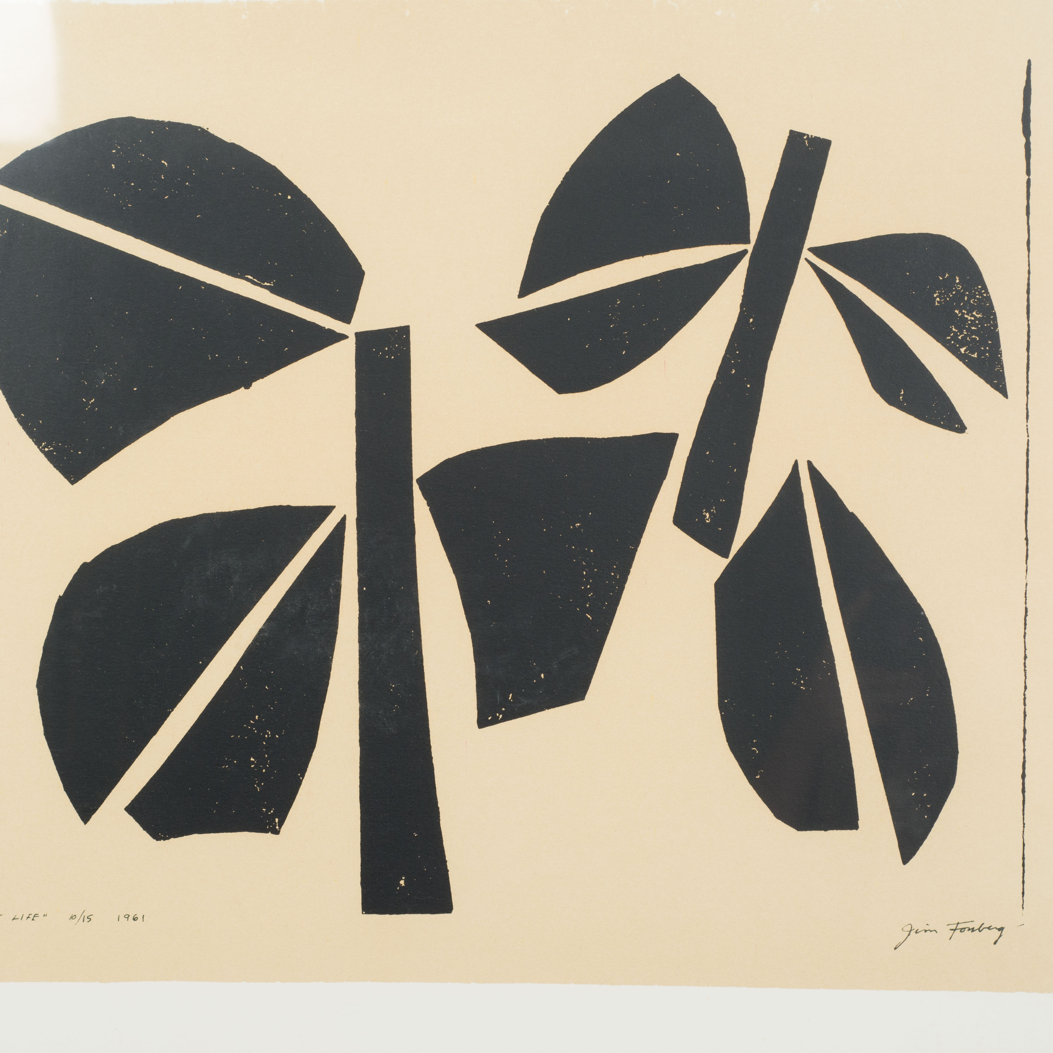 After Jim Forsberg Silkscreen Reproduction of "Plant Life"