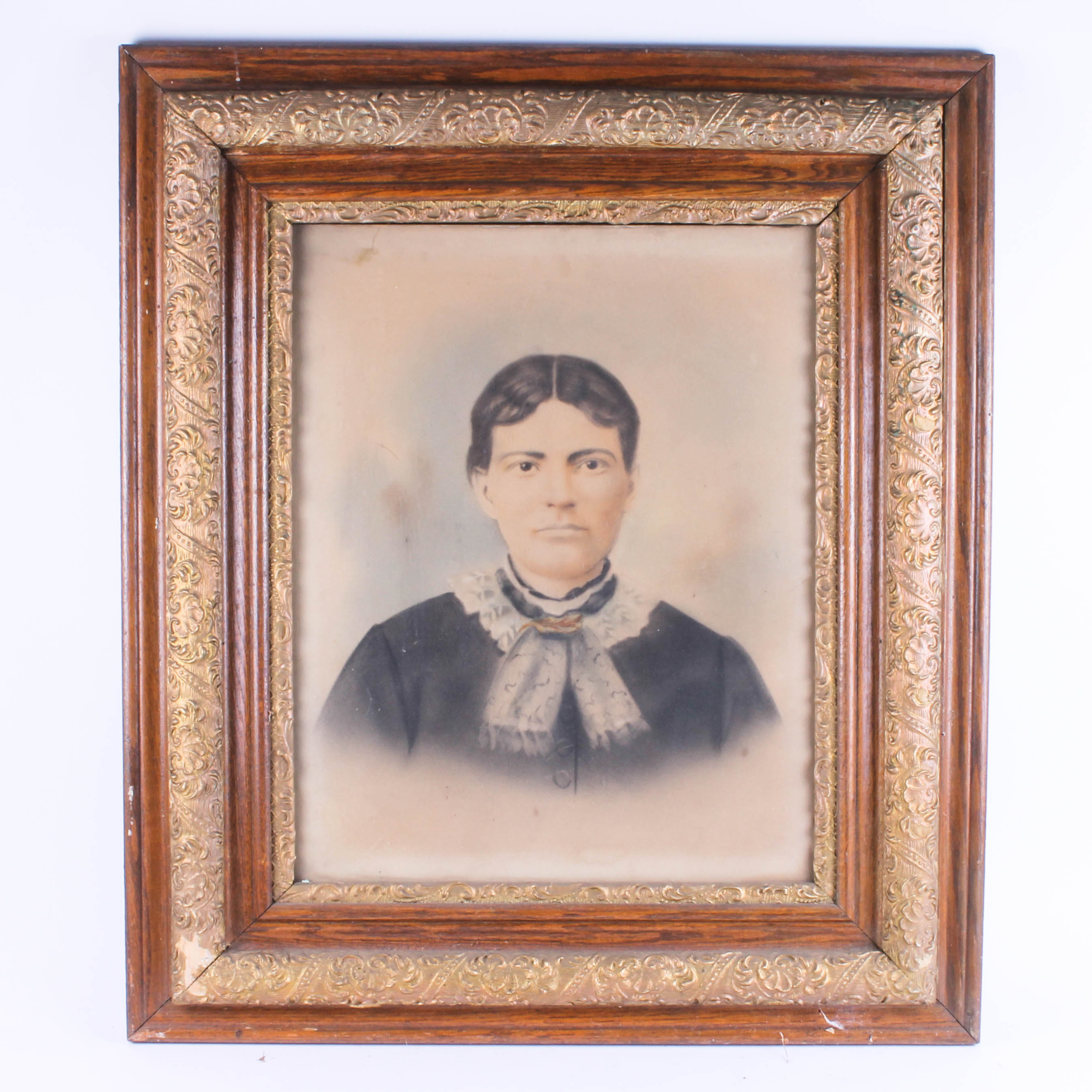 Pair of Vintage Large Framed Portraits