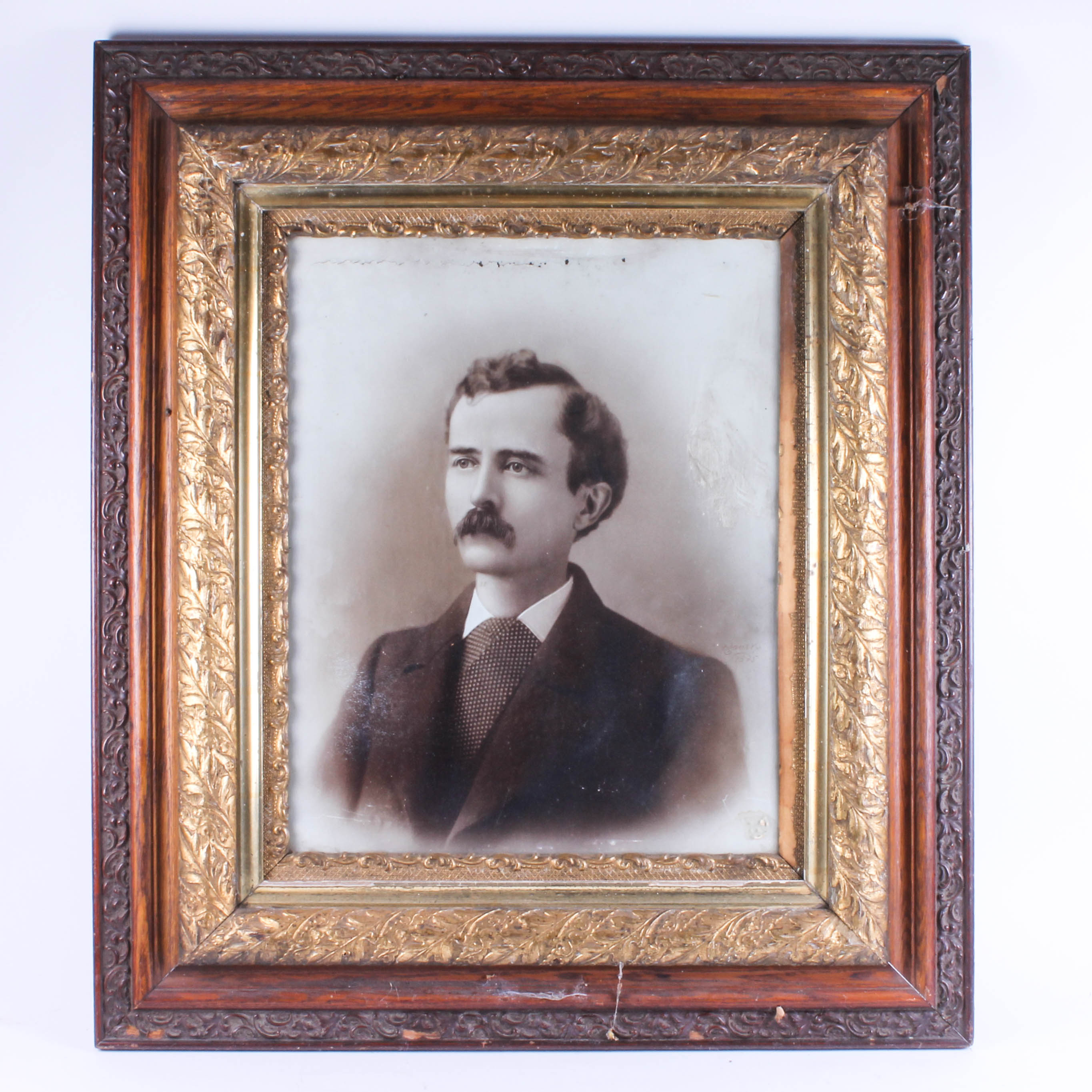 Pair of Vintage Large Framed Portraits