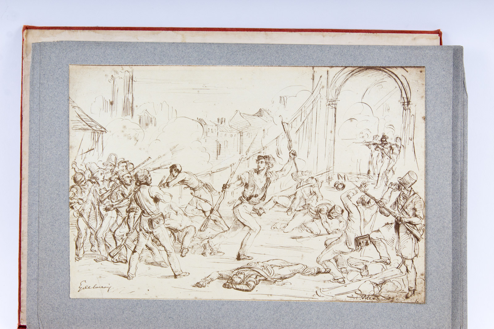 After Eugene Delacroix Vintage Engraving Collection