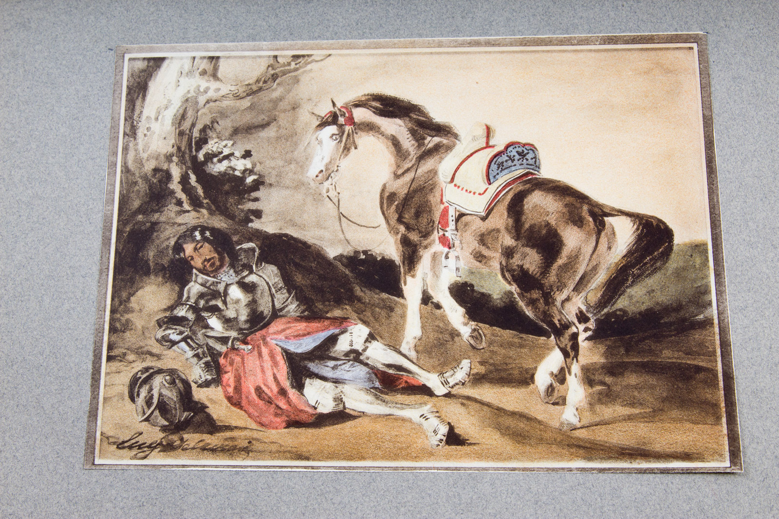 After Eugene Delacroix Vintage Engraving Collection