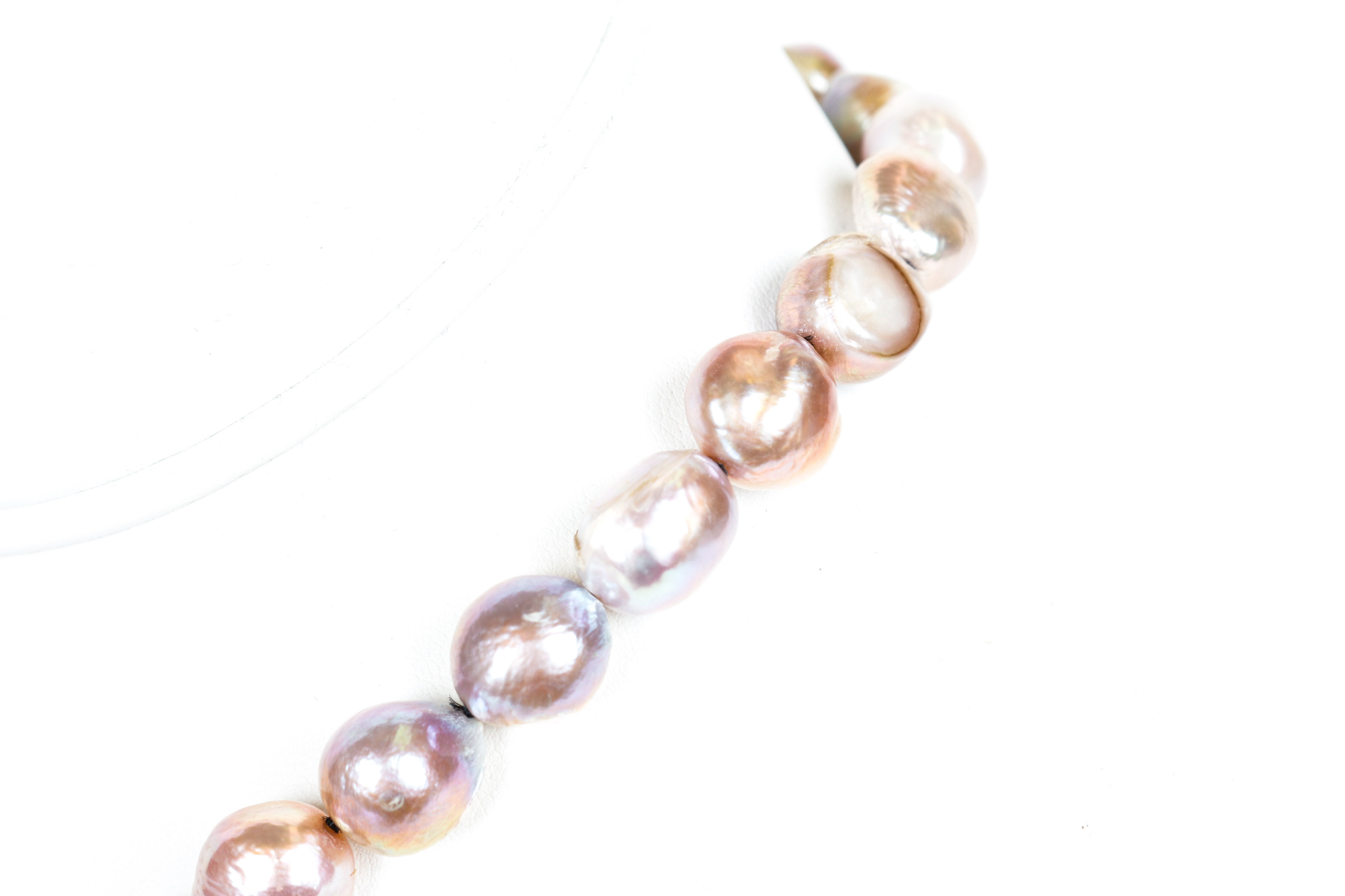 Dyed Freshwater Cultured Pearl Necklace with a 14K Clasp