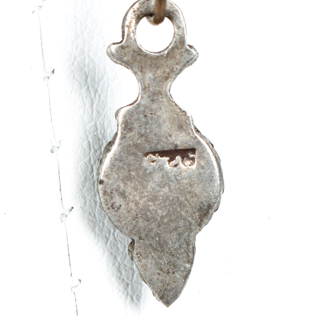 Vintage Amethyst Sterling Silver and Base Metal Necklace