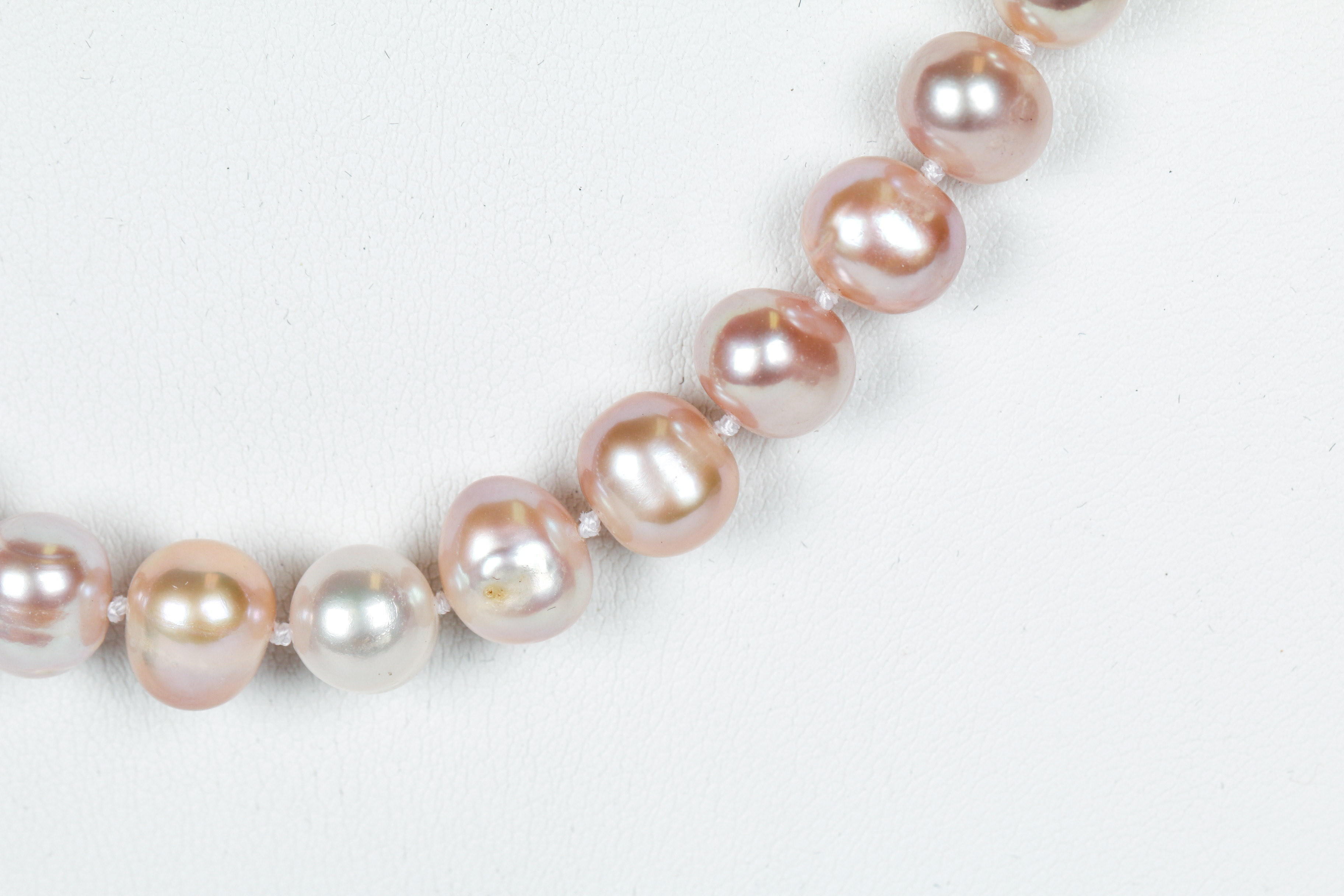 Dyed Freshwater Cultured Pearl Necklace with Sterling Silver Clasp