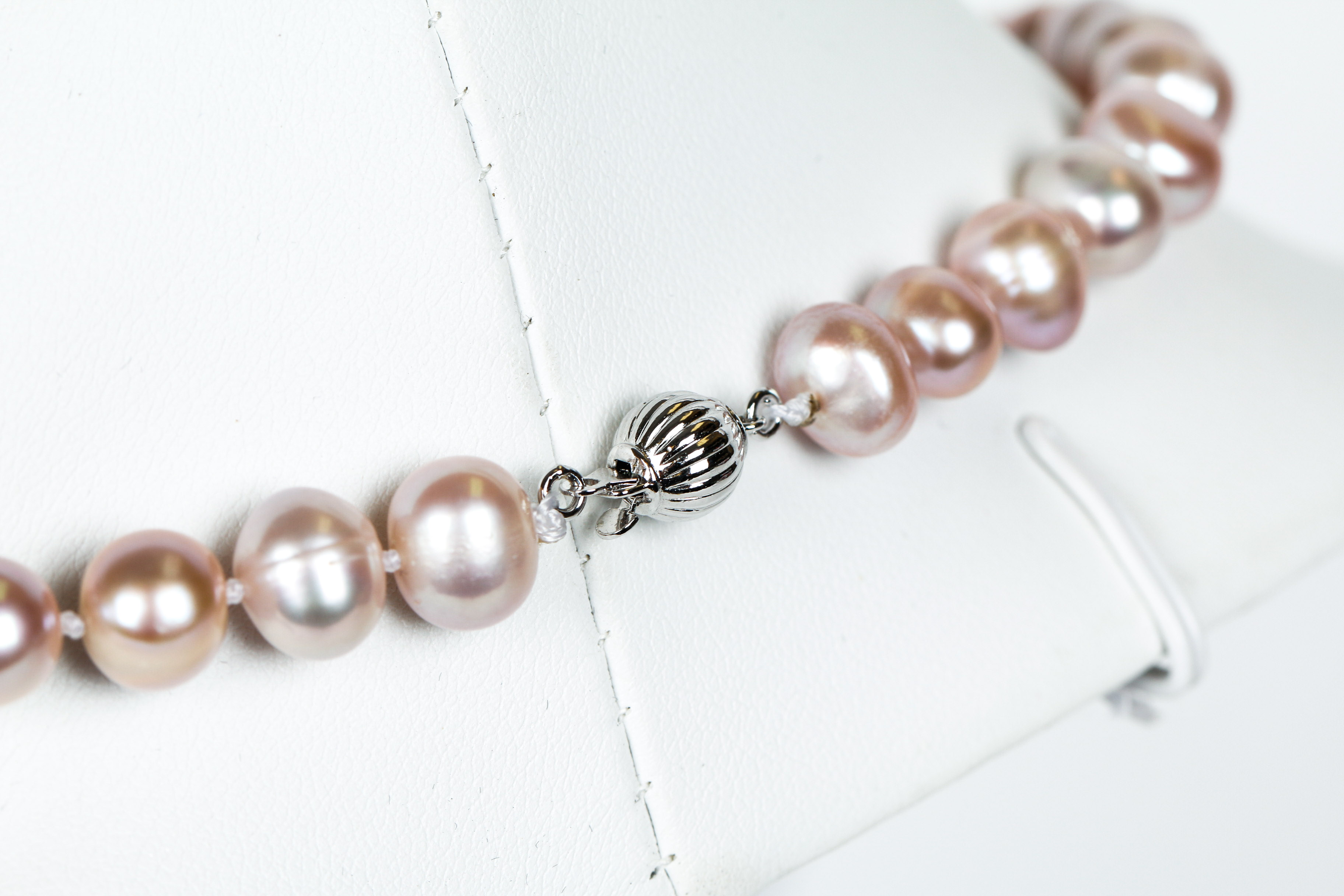 Dyed Freshwater Cultured Pearl Necklace with Sterling Silver Clasp