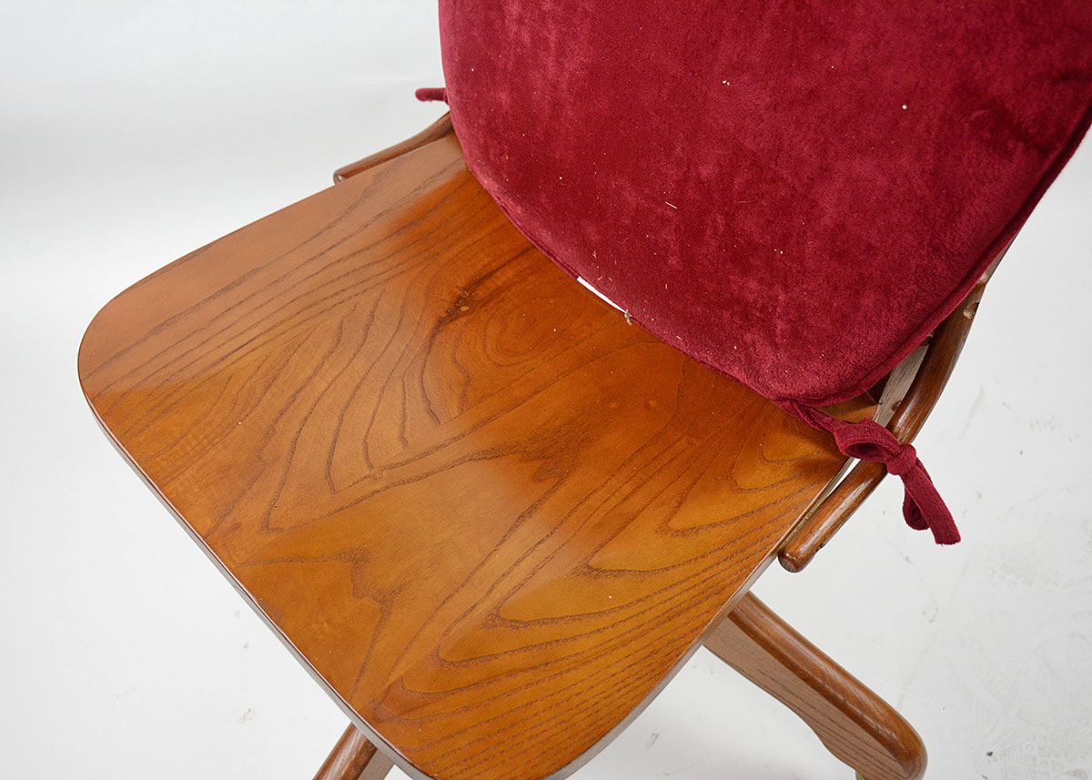 Vintage Oak Cane Back Office Chair