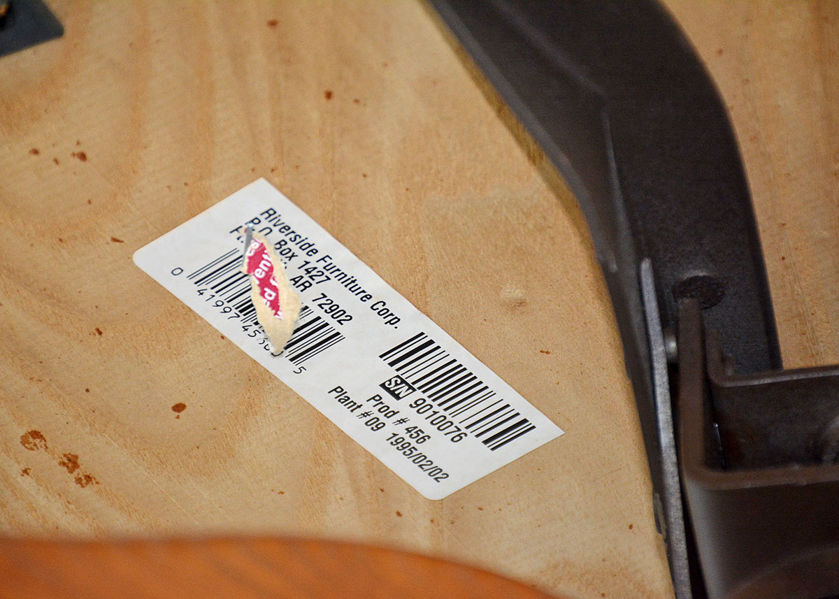 Vintage Oak Cane Back Office Chair