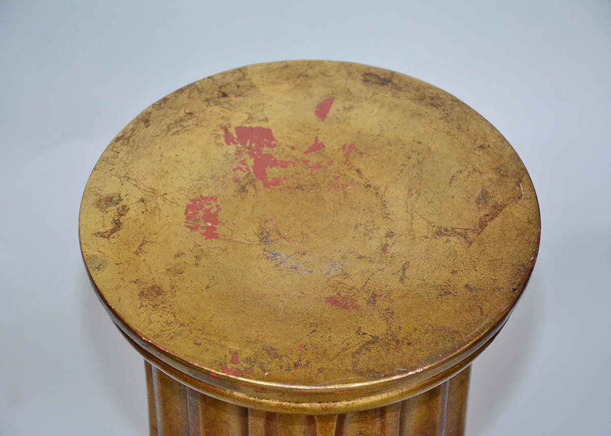 Gold Column Plant Stand