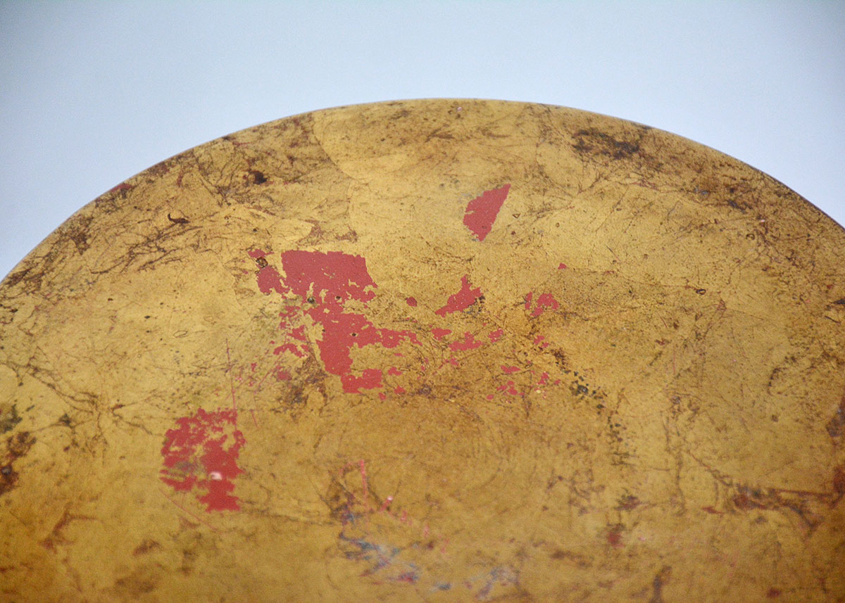 Gold Column Plant Stand