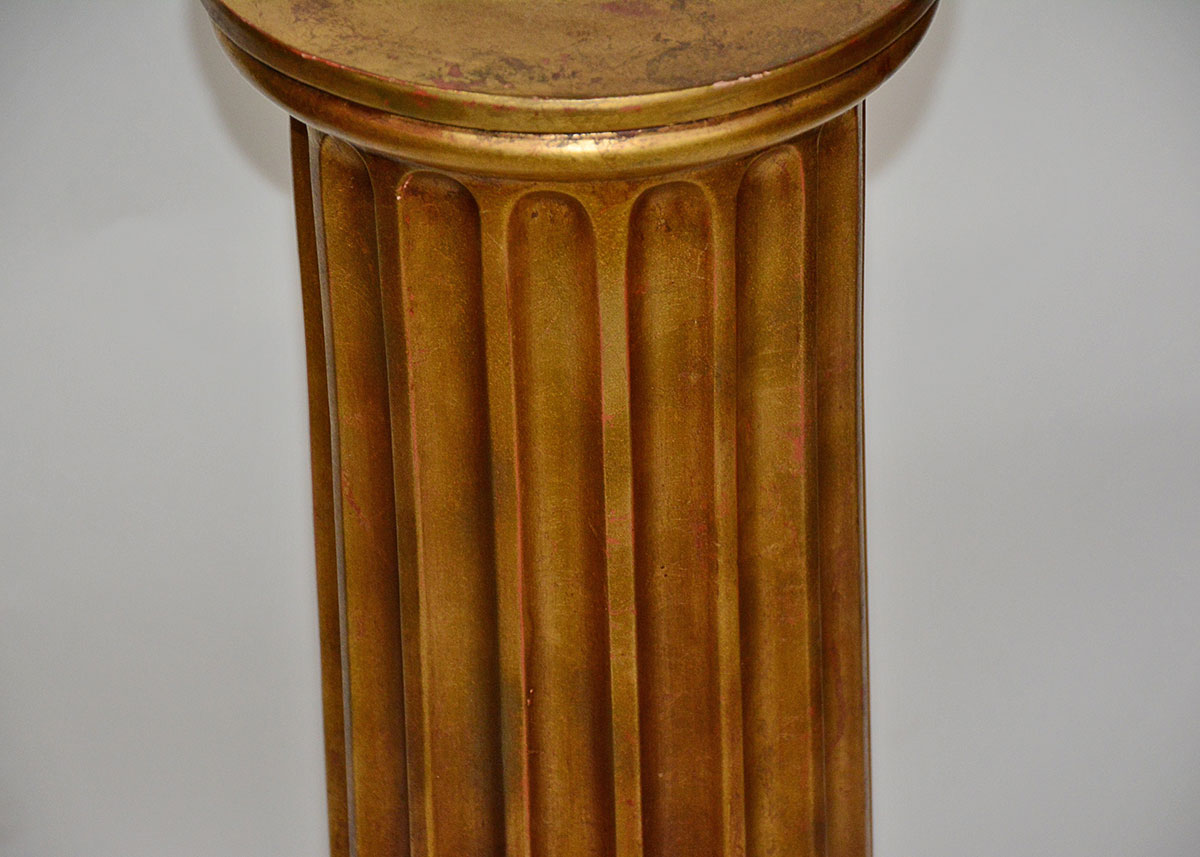Gold Column Plant Stand